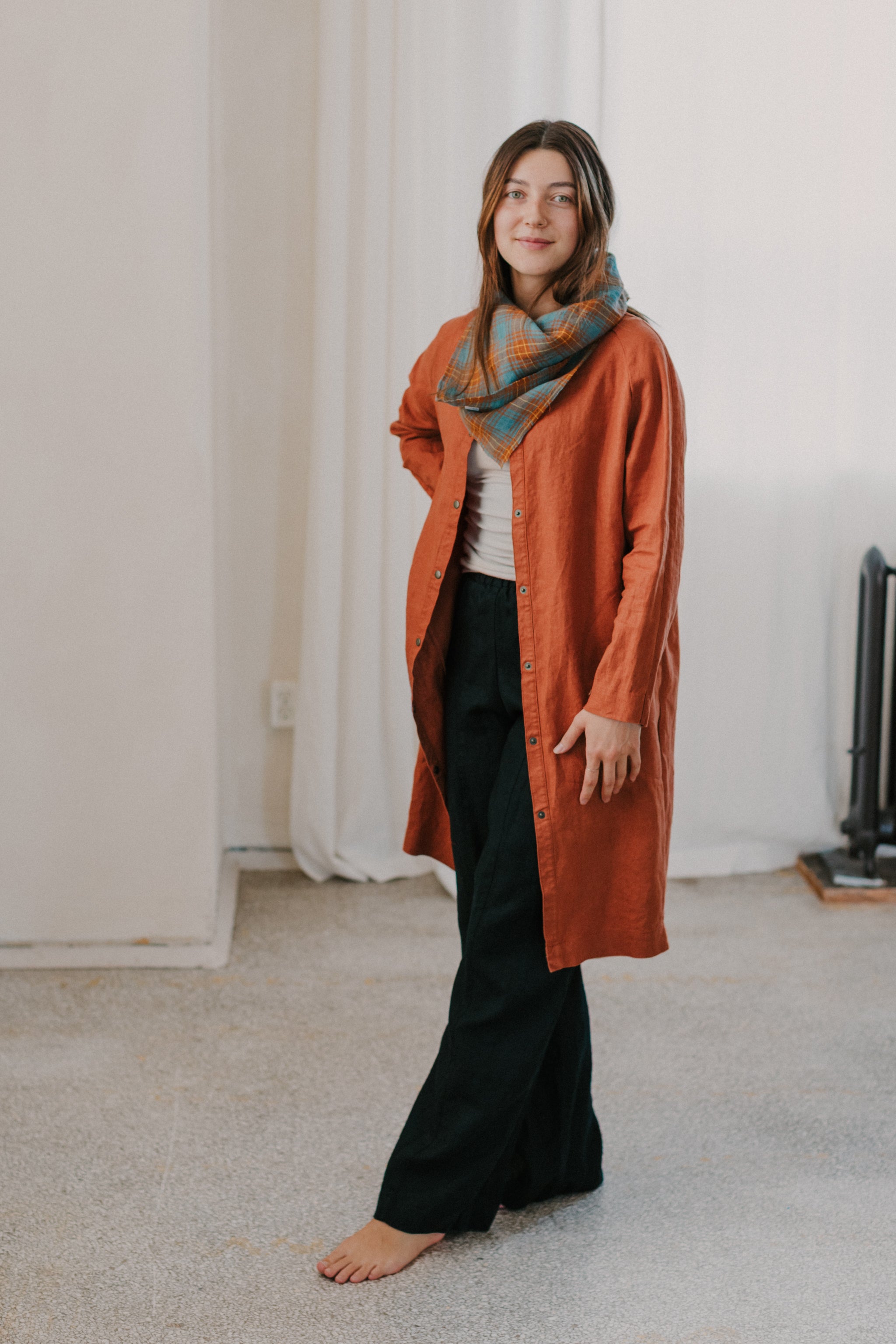 Plaid Love Note Scarf