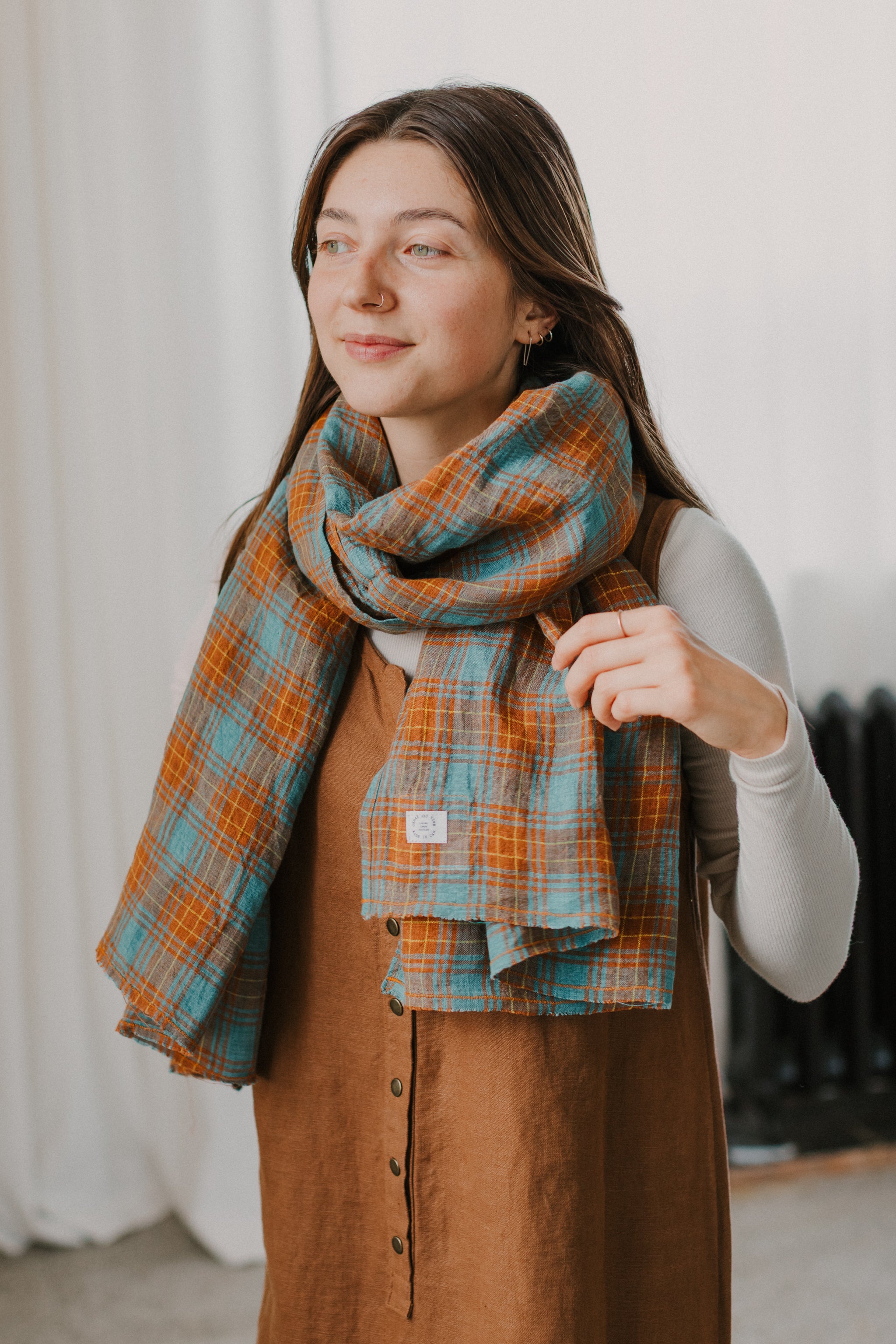 Plaid Love Note Scarf