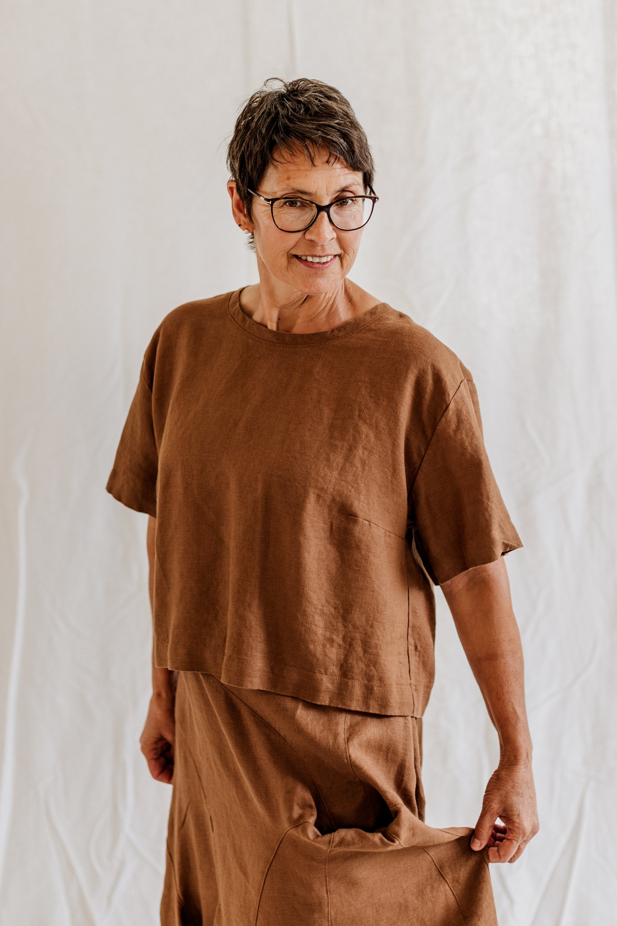 Everyday Linen Tee (Ready-To-Ship) - cedarandvine