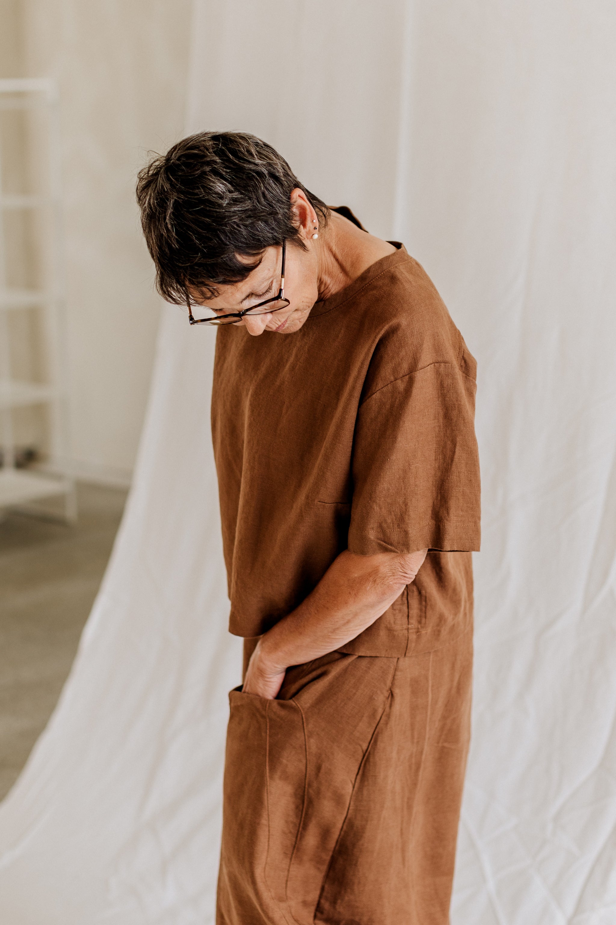 Everyday Linen Tee (Ready-To-Ship) - cedarandvine