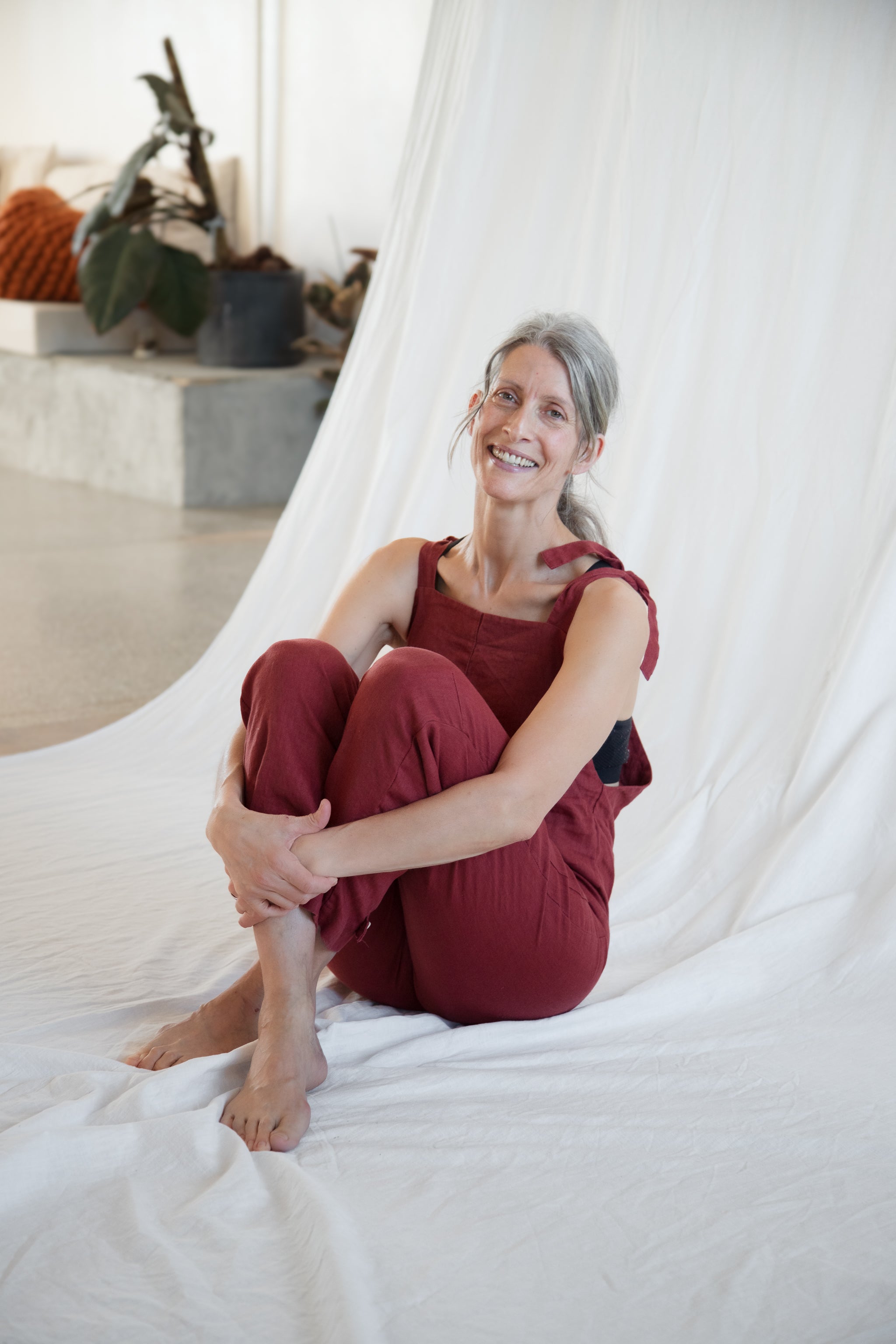 Linen Romper - cedarandvine