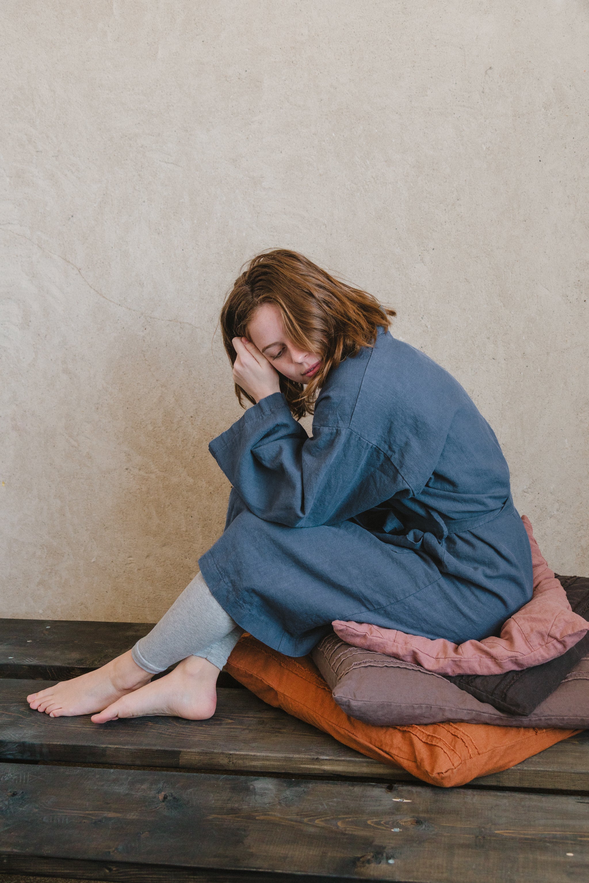 Linen Robe (Ready-To-Ship) - cedarandvine