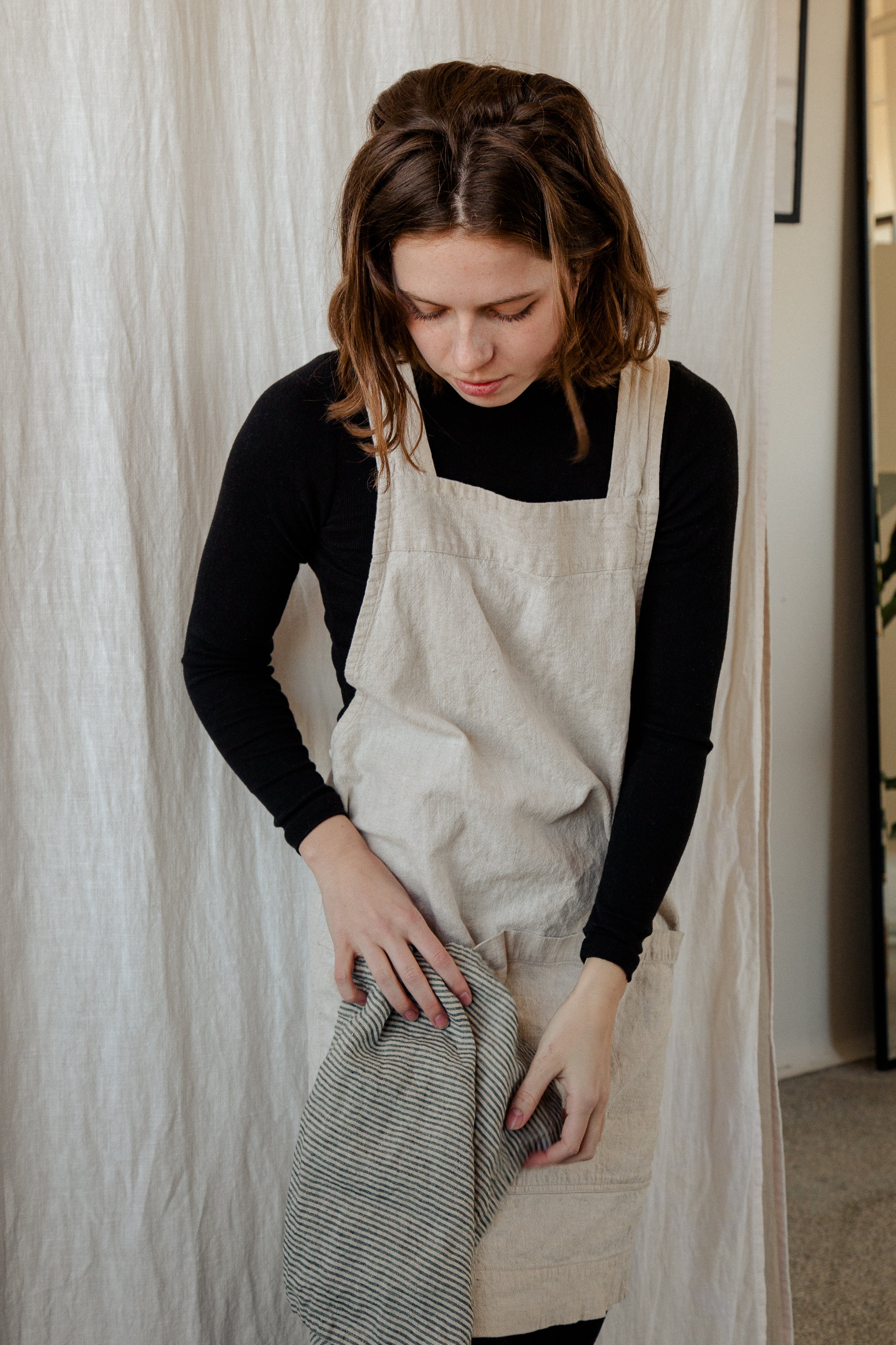 Linen Utility Apron - cedarandvine