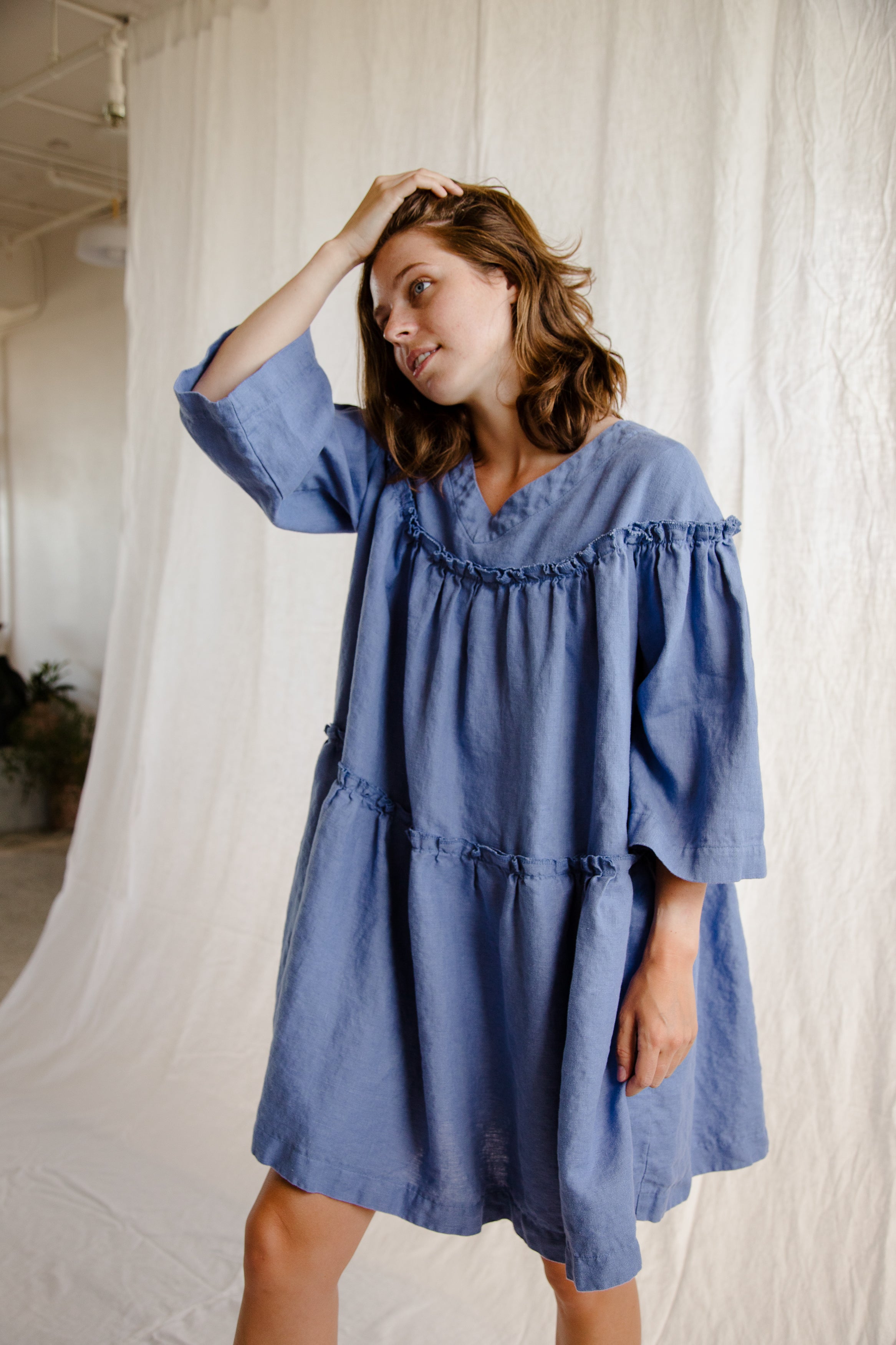 Tiered Trapeze Dress (Ready to Ship) - cedarandvine