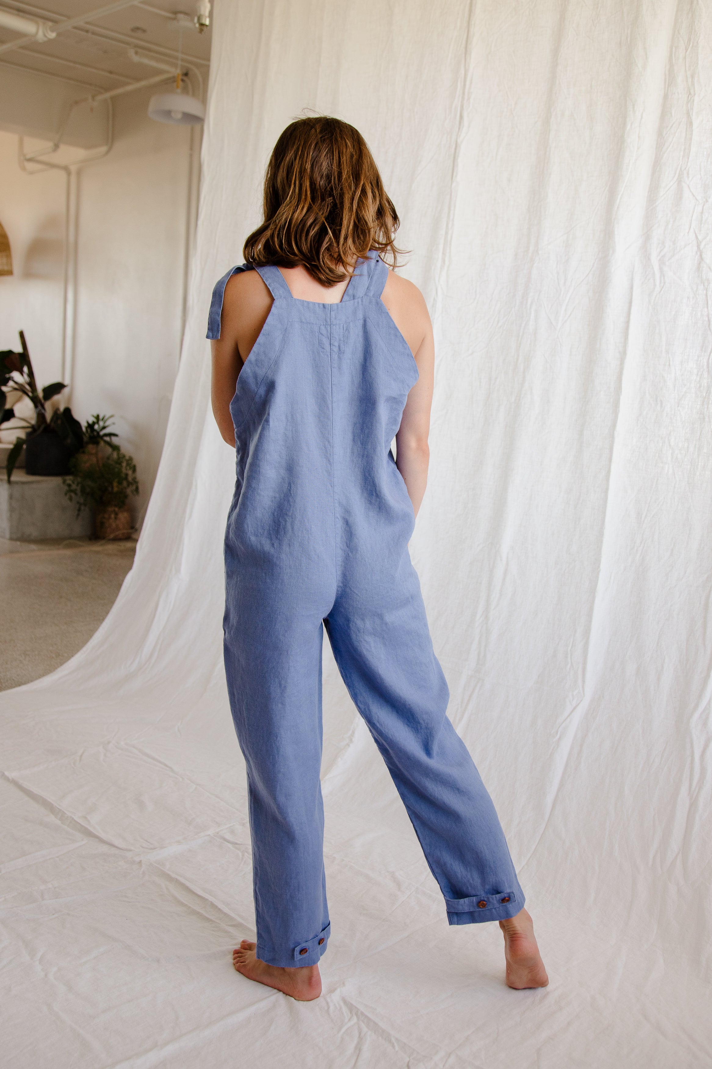 Linen Romper (Ready to Ship) - cedarandvine