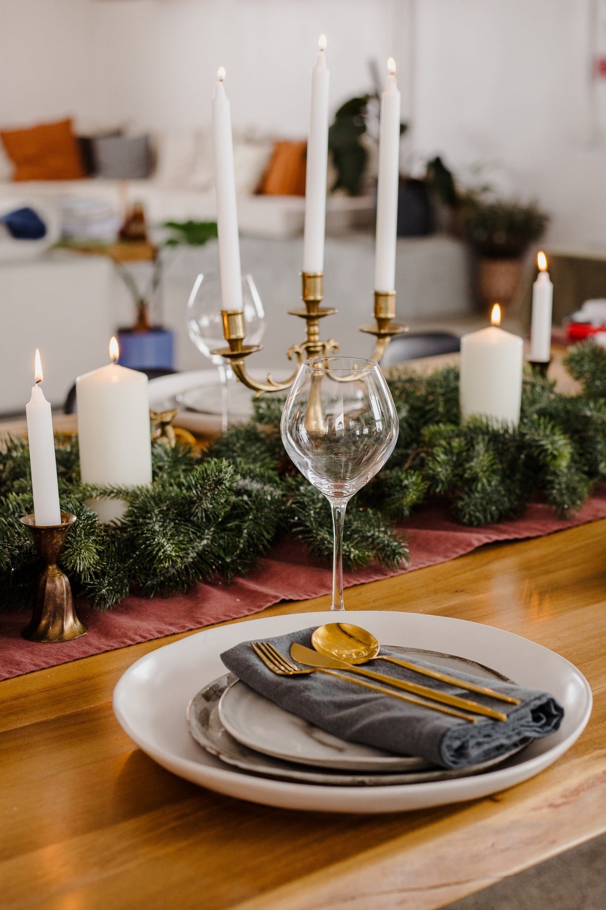 Linen Table Runner - cedarandvine