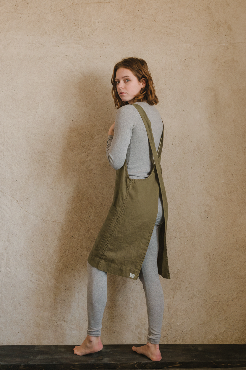 Linen Utility Apron - cedarandvine