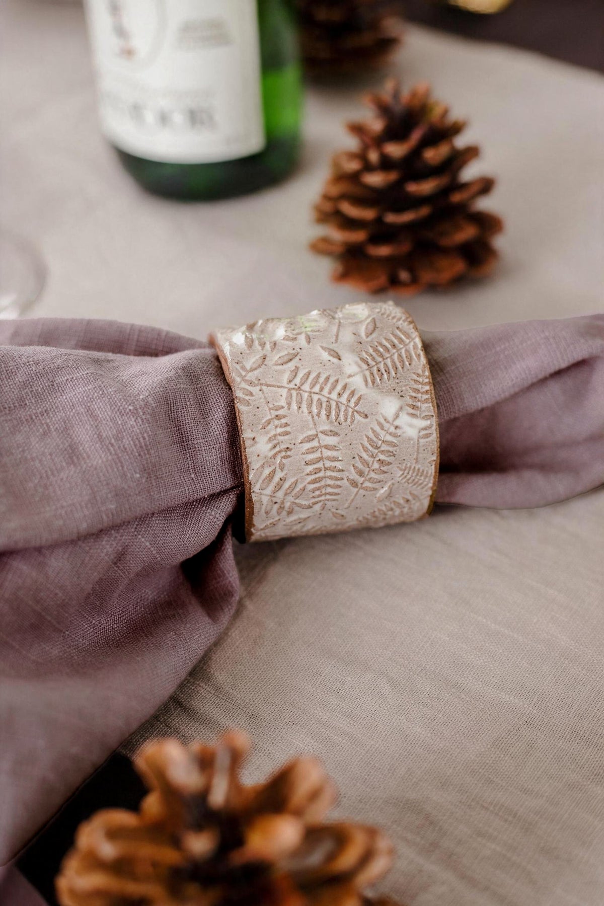 Artist Feature || Clay People Napkin Rings x Linen Napkins