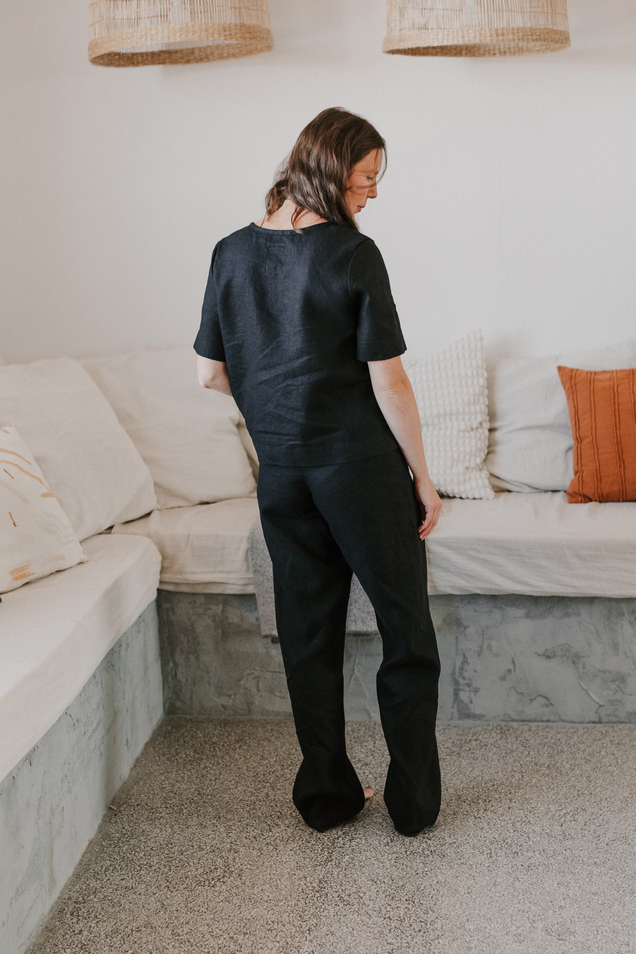 WINTER SAMPLE SALE || Sunday Top | Slate | Flawed & Customized XS - cedarandvine