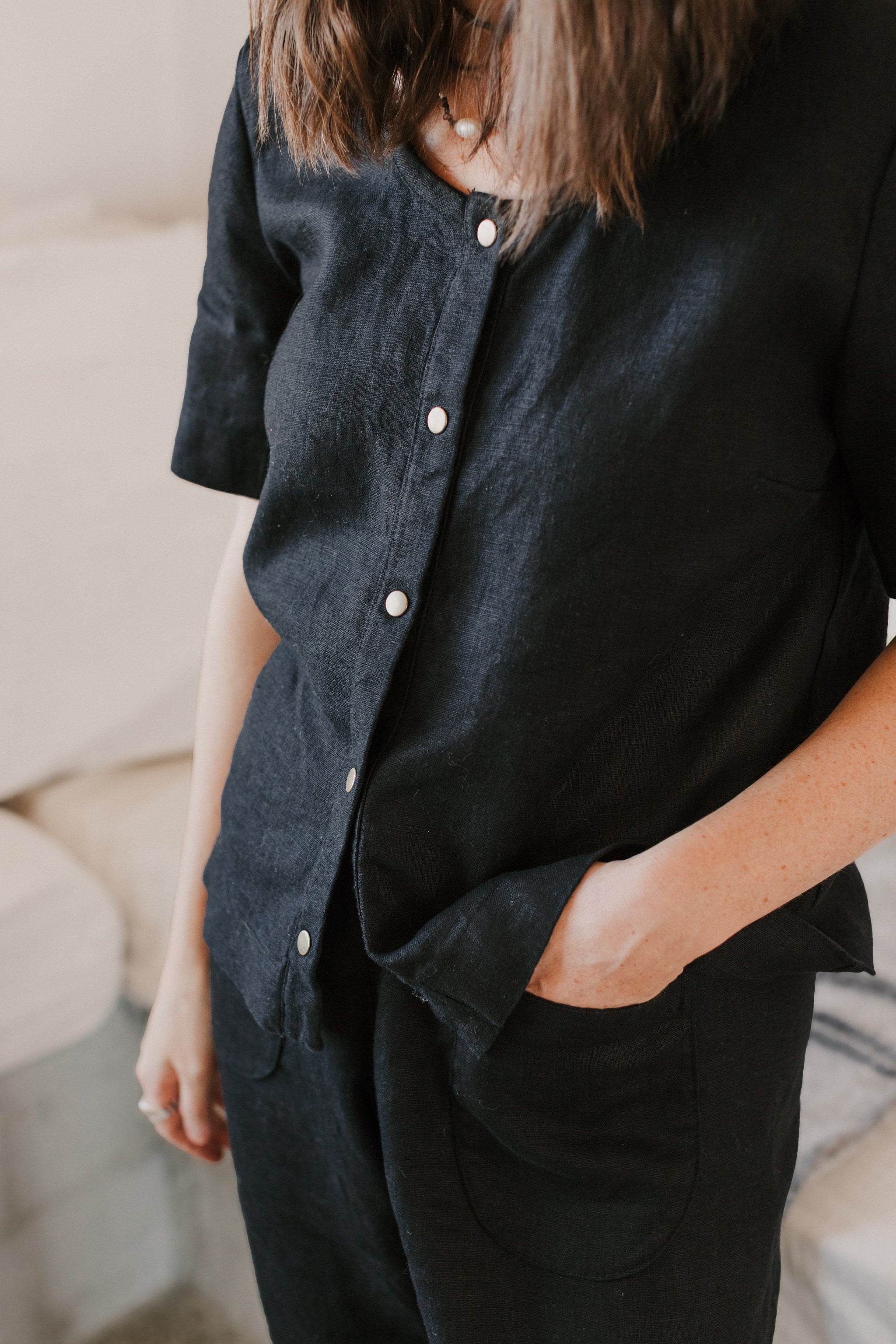 WINTER SAMPLE SALE || Sunday Top | Slate | Flawed & Customized XS - cedarandvine