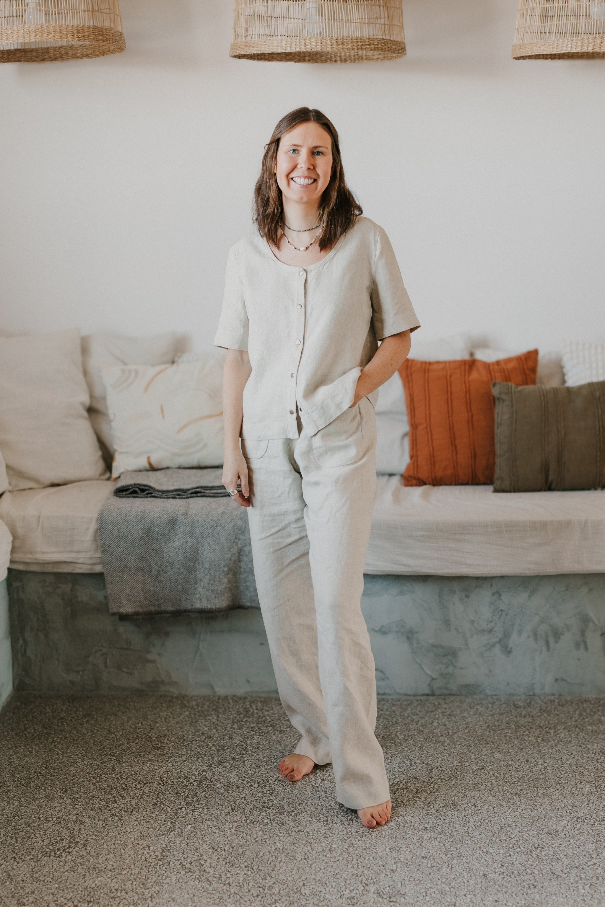 WINTER SAMPLE SALE || Sunday Top | Slate | Flawed & Customized XS - cedarandvine