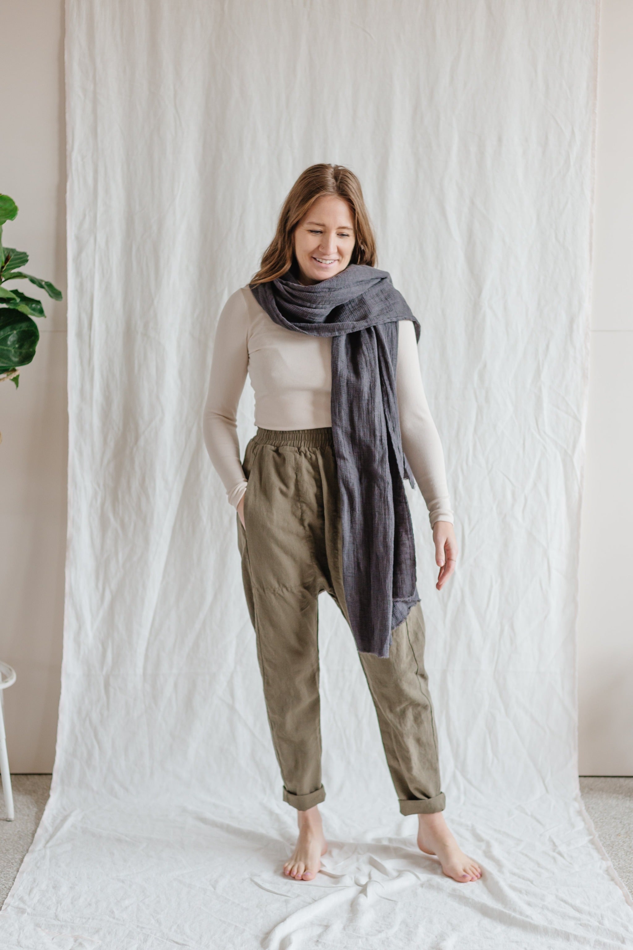 Waffle Scarf - cedarandvine