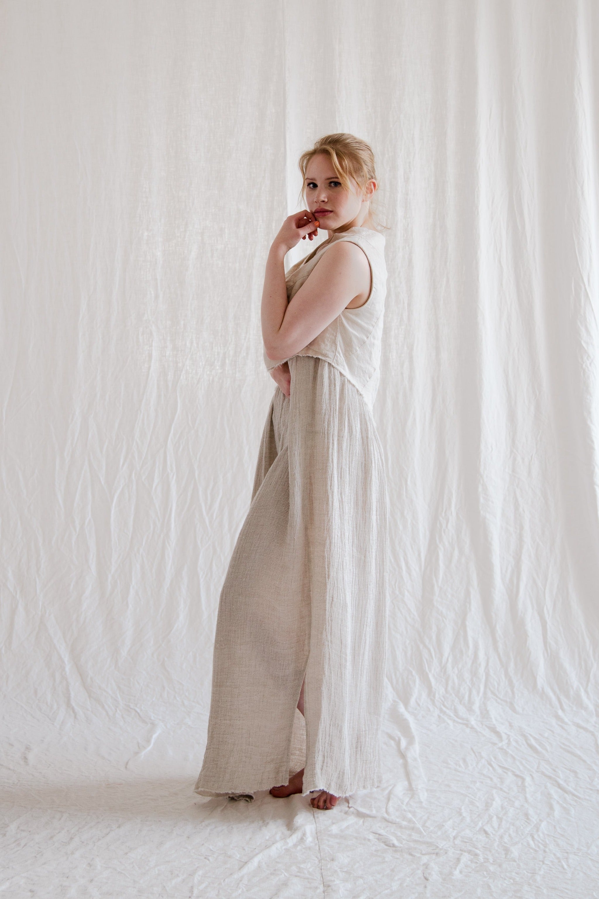 Linen Flow Dress - cedarandvine