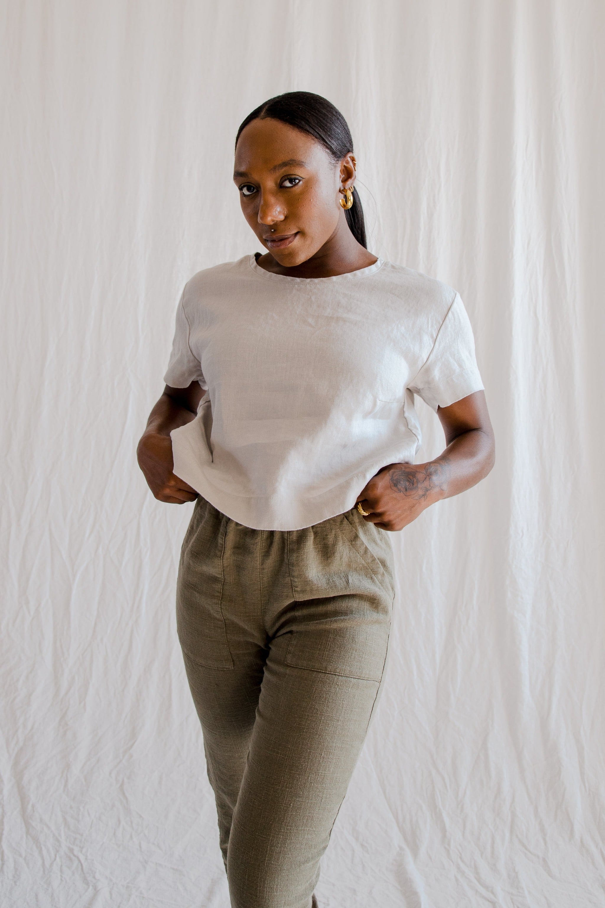 Everyday Linen Tee - cedarandvine