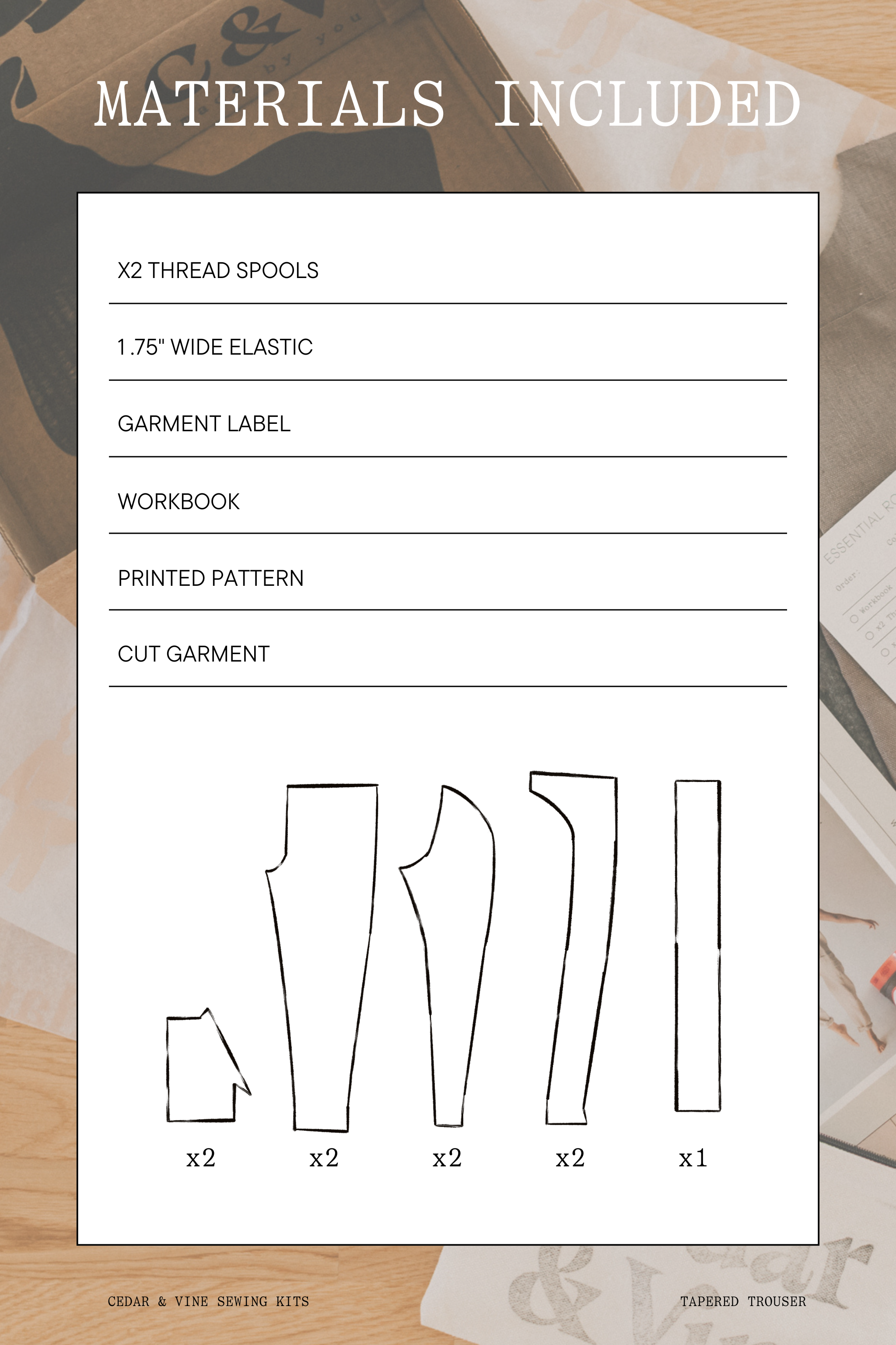 Sewing Kit || Tapered Trouser