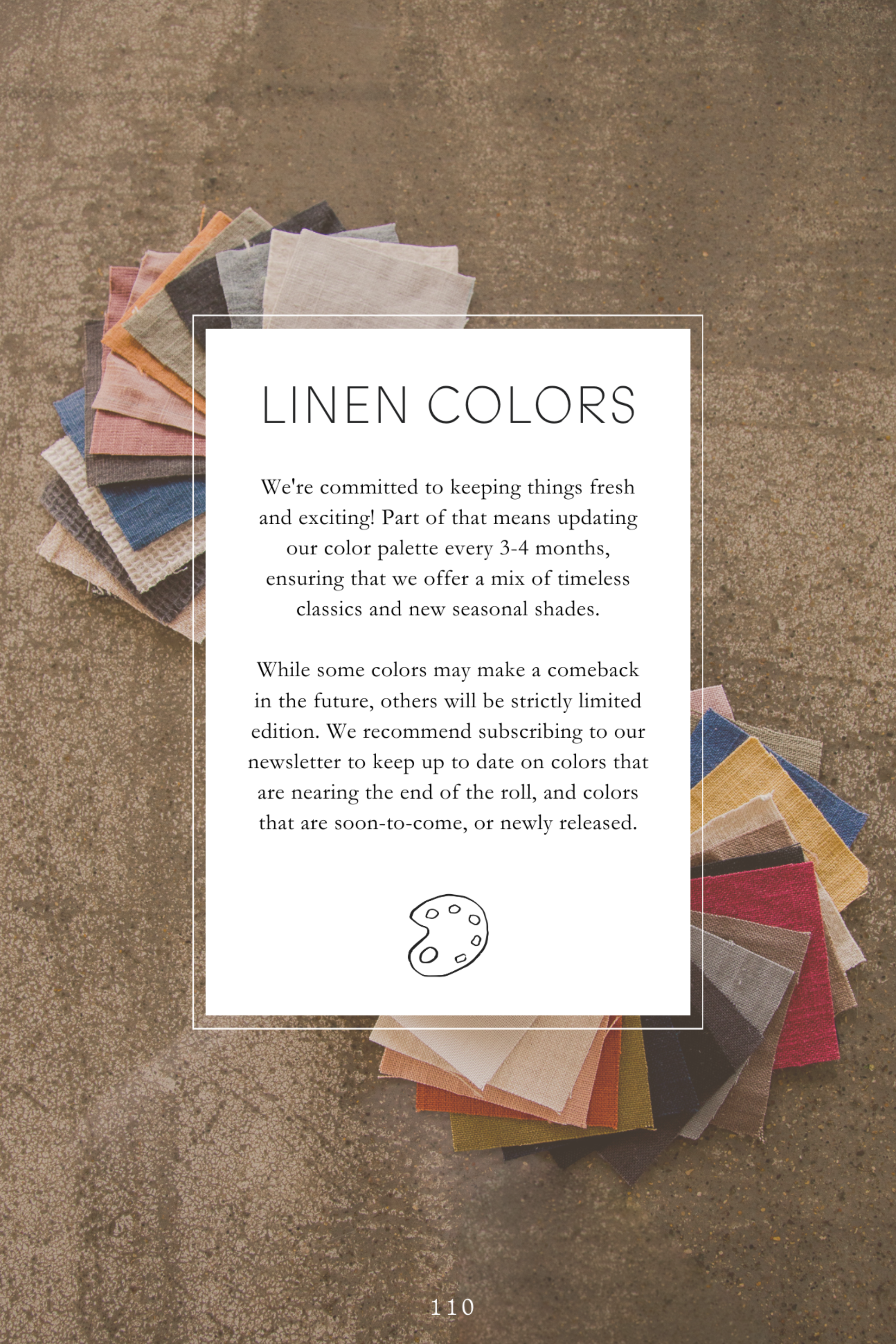 Swatch Card & Lookbook