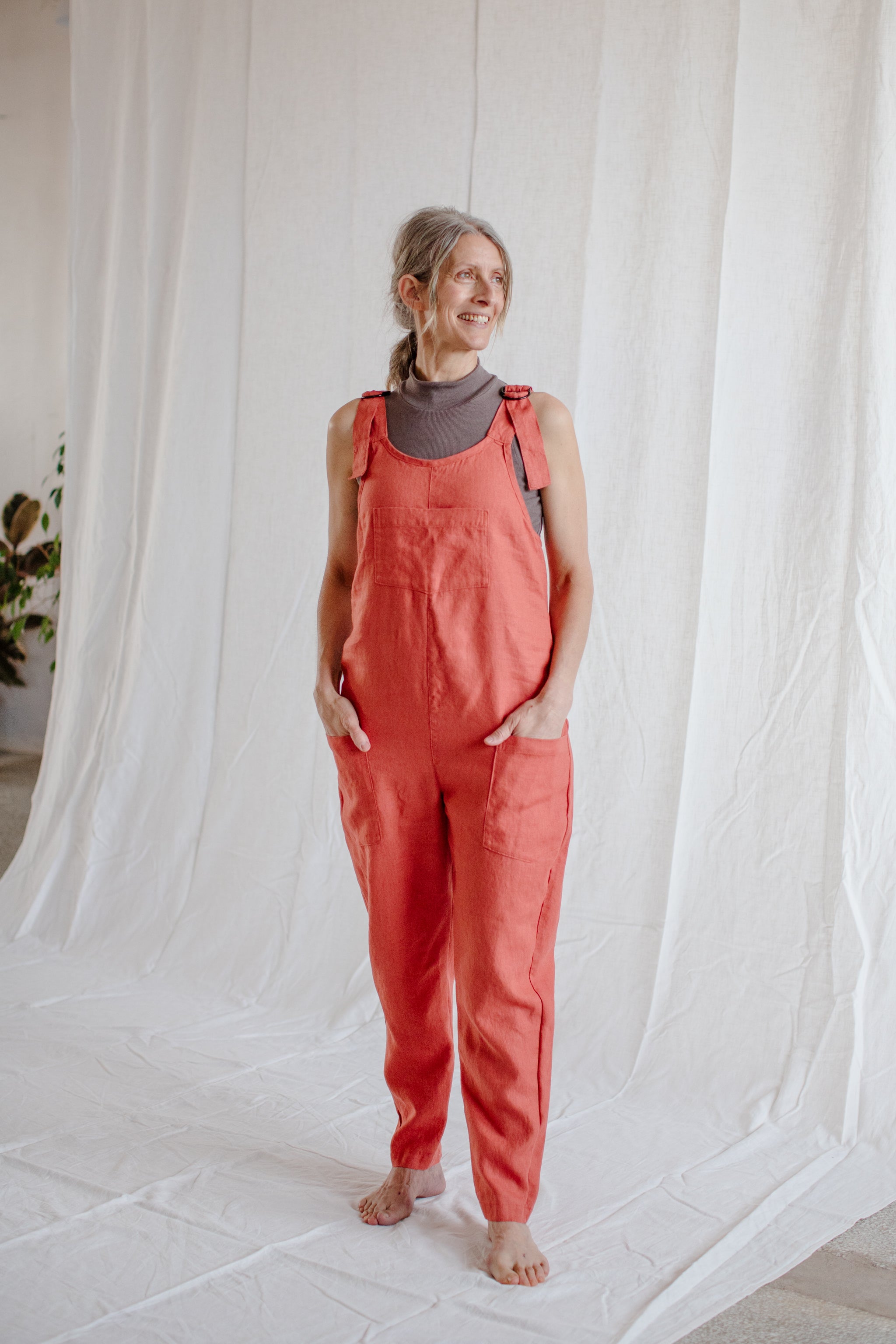 Cross-Back Dungaree V2 (Ready to Ship) - cedarandvine