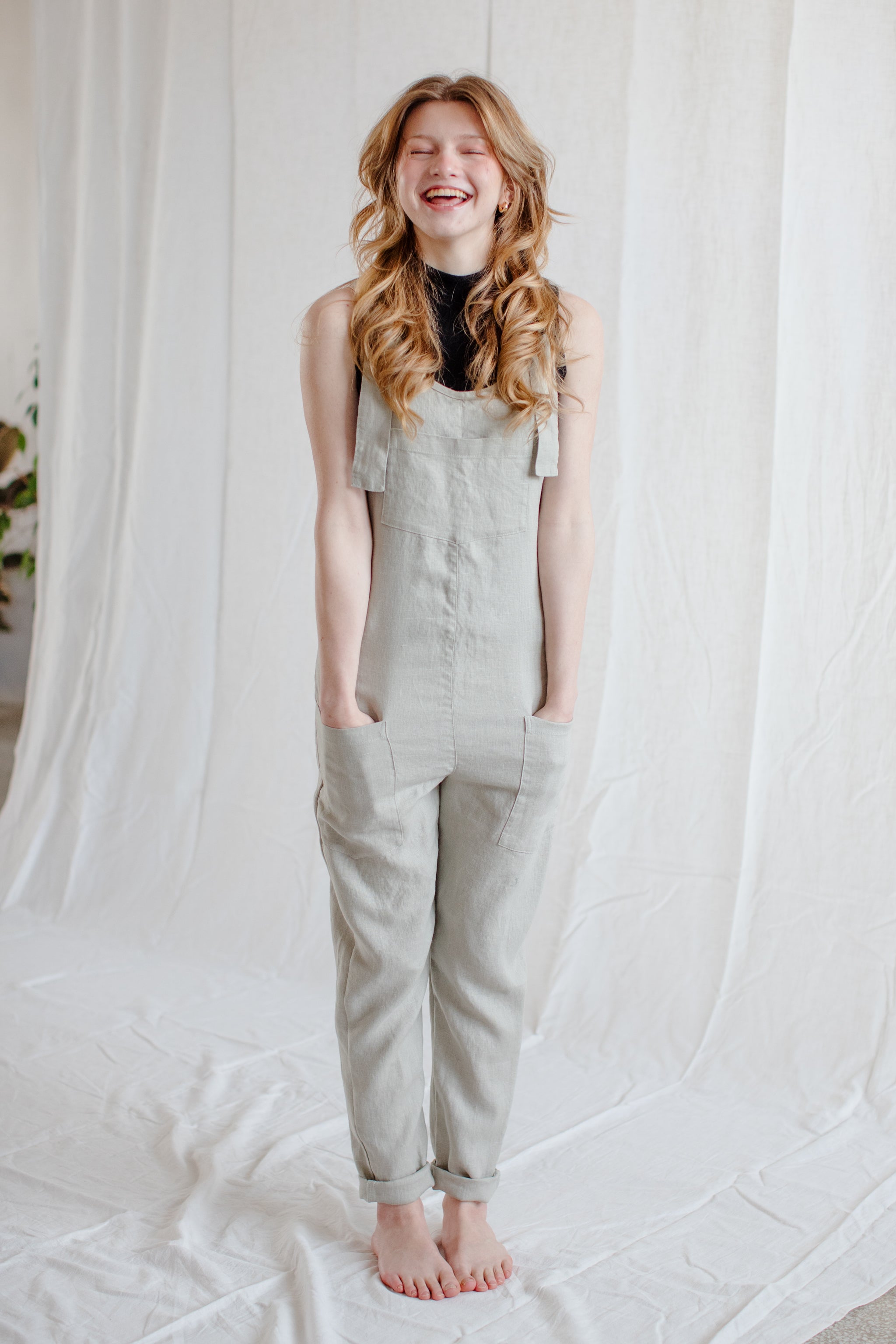 Cross-Back Dungaree V2 (Ready to Ship) - cedarandvine