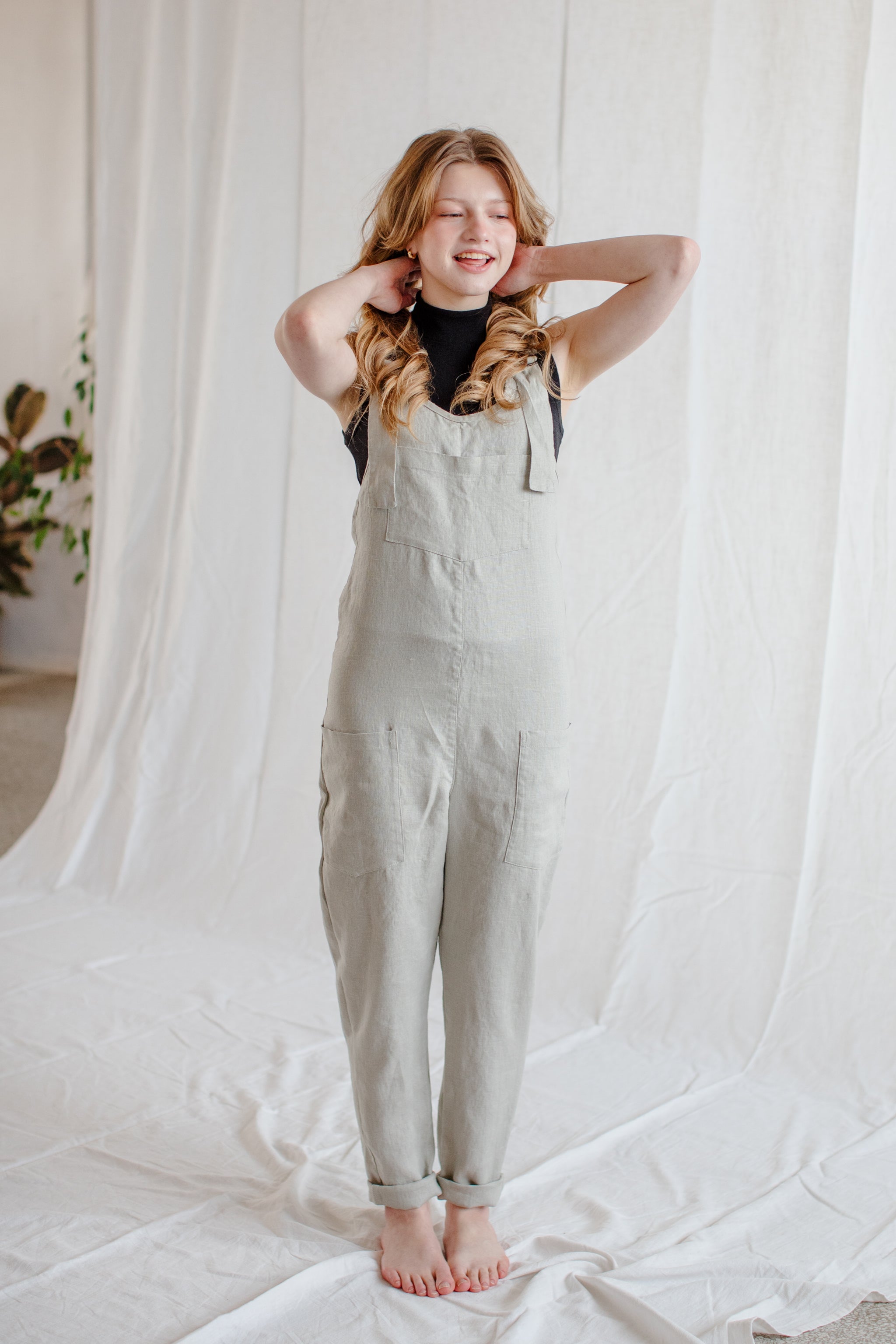 Cross-Back Dungaree V2 (Ready to Ship) - cedarandvine