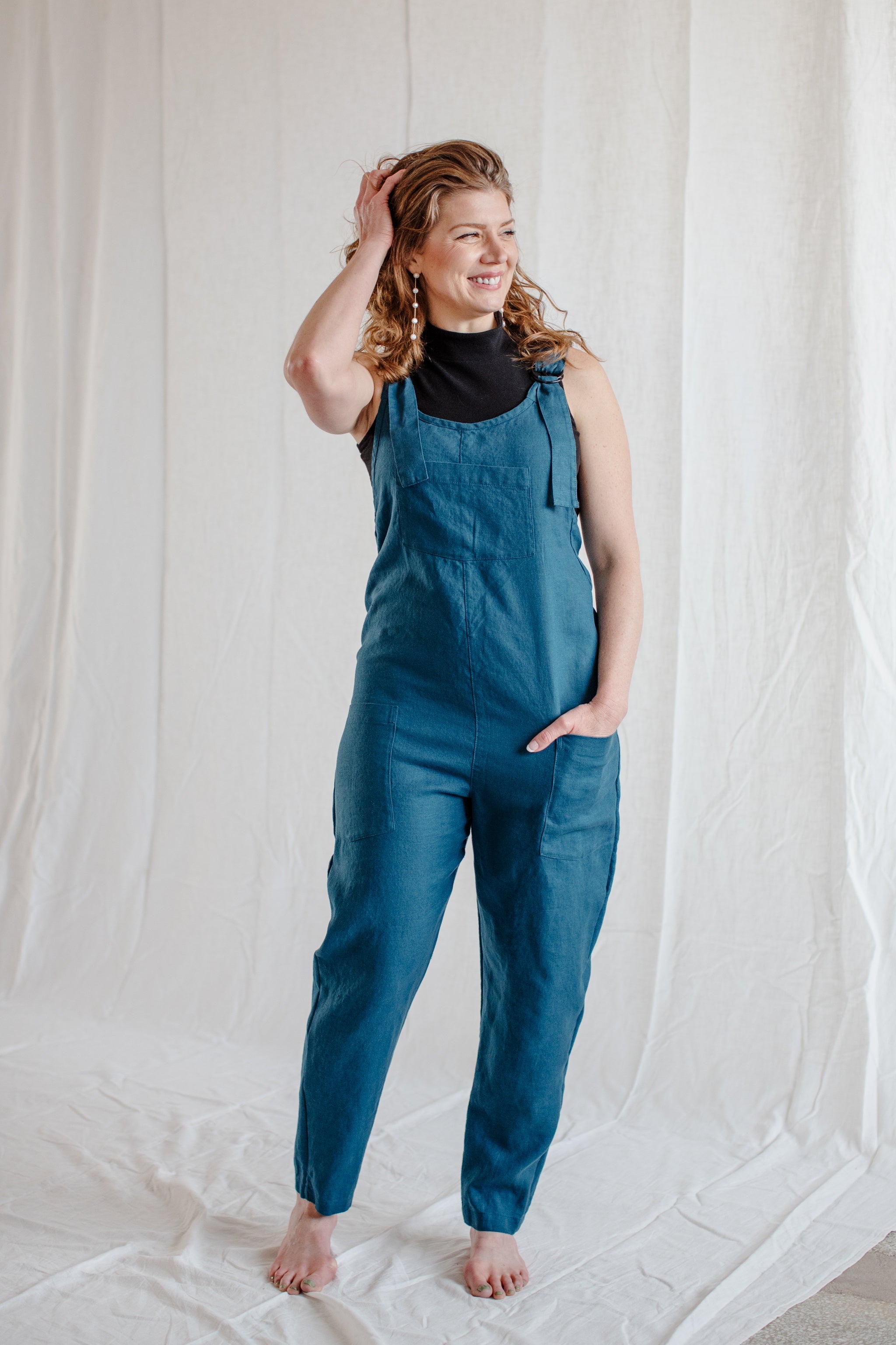 Cross-Back Dungaree V2 (Ready to Ship) - cedarandvine