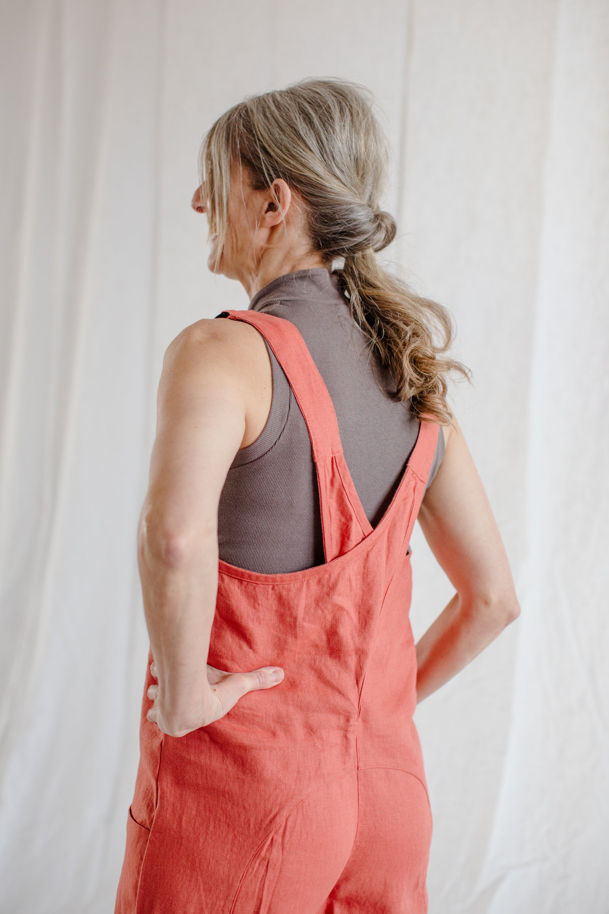 Cross-Back Dungaree V2 (Ready to Ship) - cedarandvine