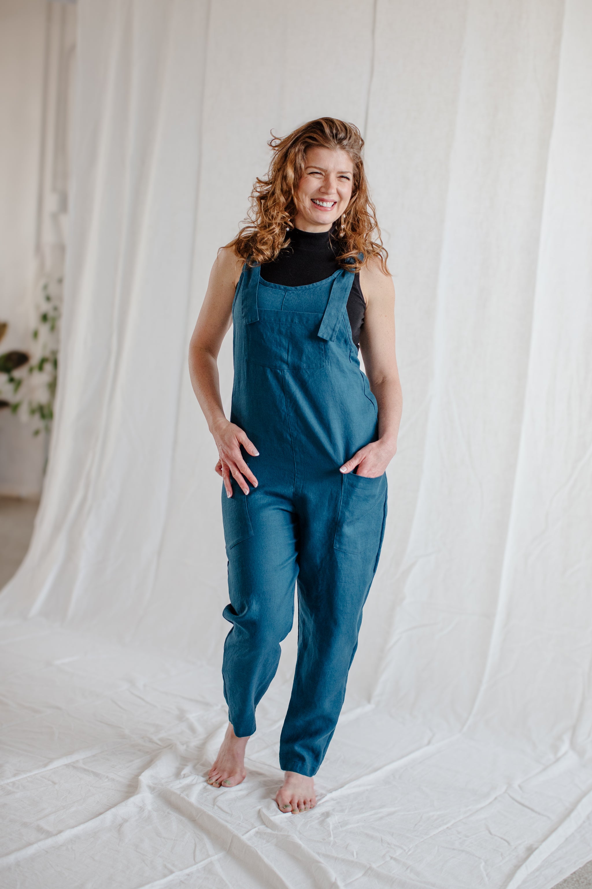 Cross-Back Dungaree V2 (Ready to Ship) - cedarandvine