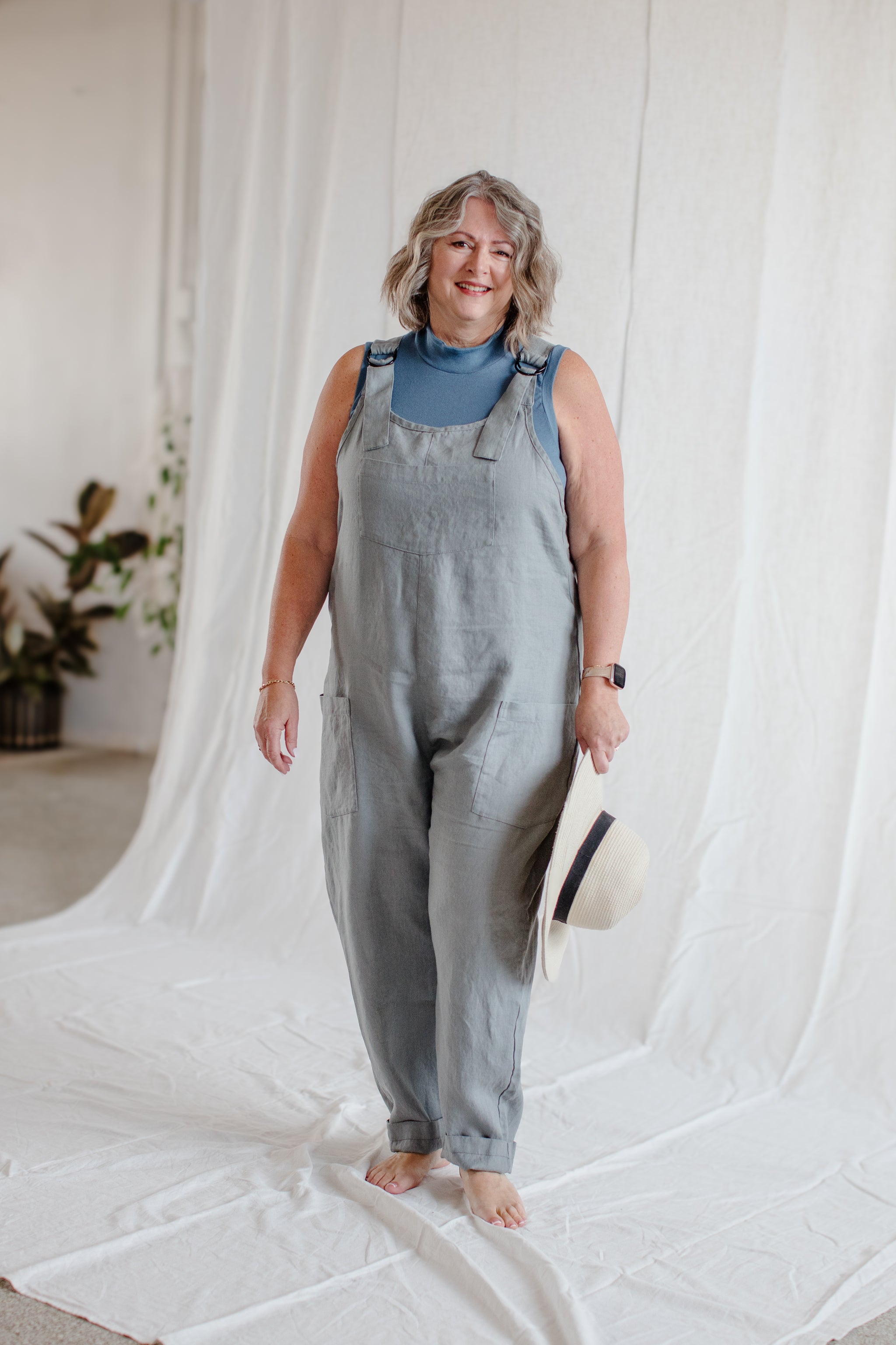 Cross-Back Dungaree V2 (Ready to Ship) - cedarandvine