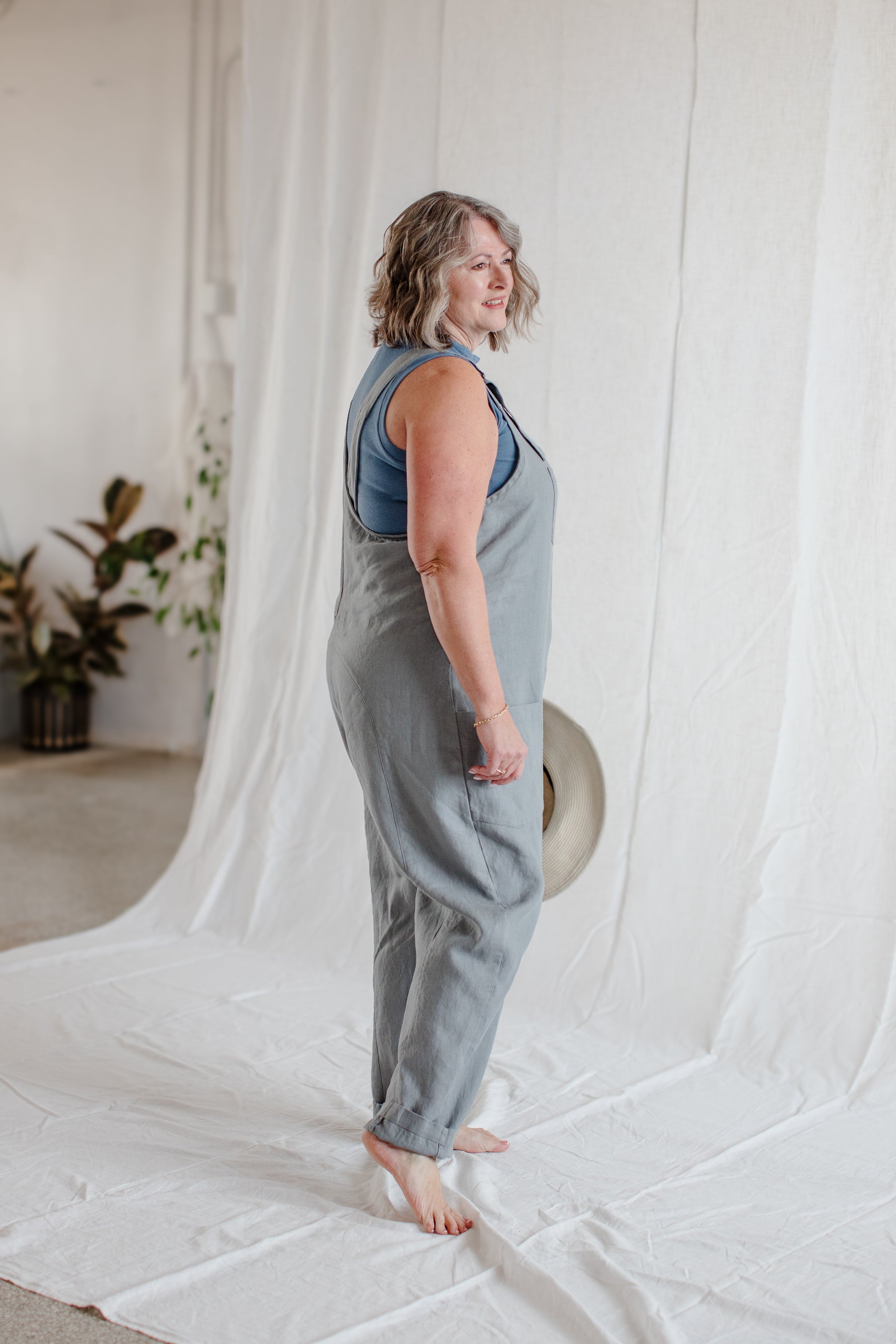 Cross-Back Dungaree V2 (Ready to Ship) - cedarandvine