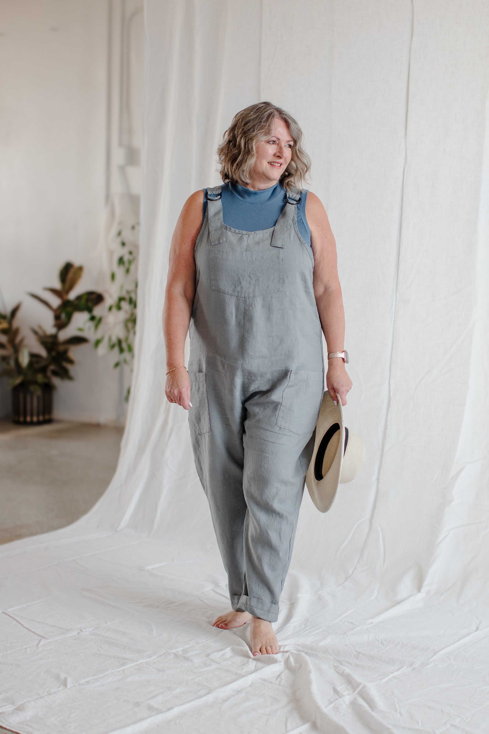 Cross-Back Dungaree V2 (Ready to Ship) - cedarandvine