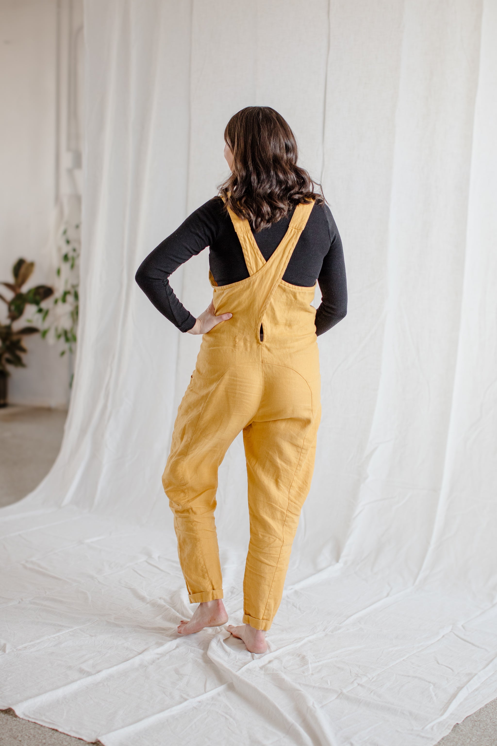 Cross-Back Dungaree V2 (Ready to Ship) - cedarandvine