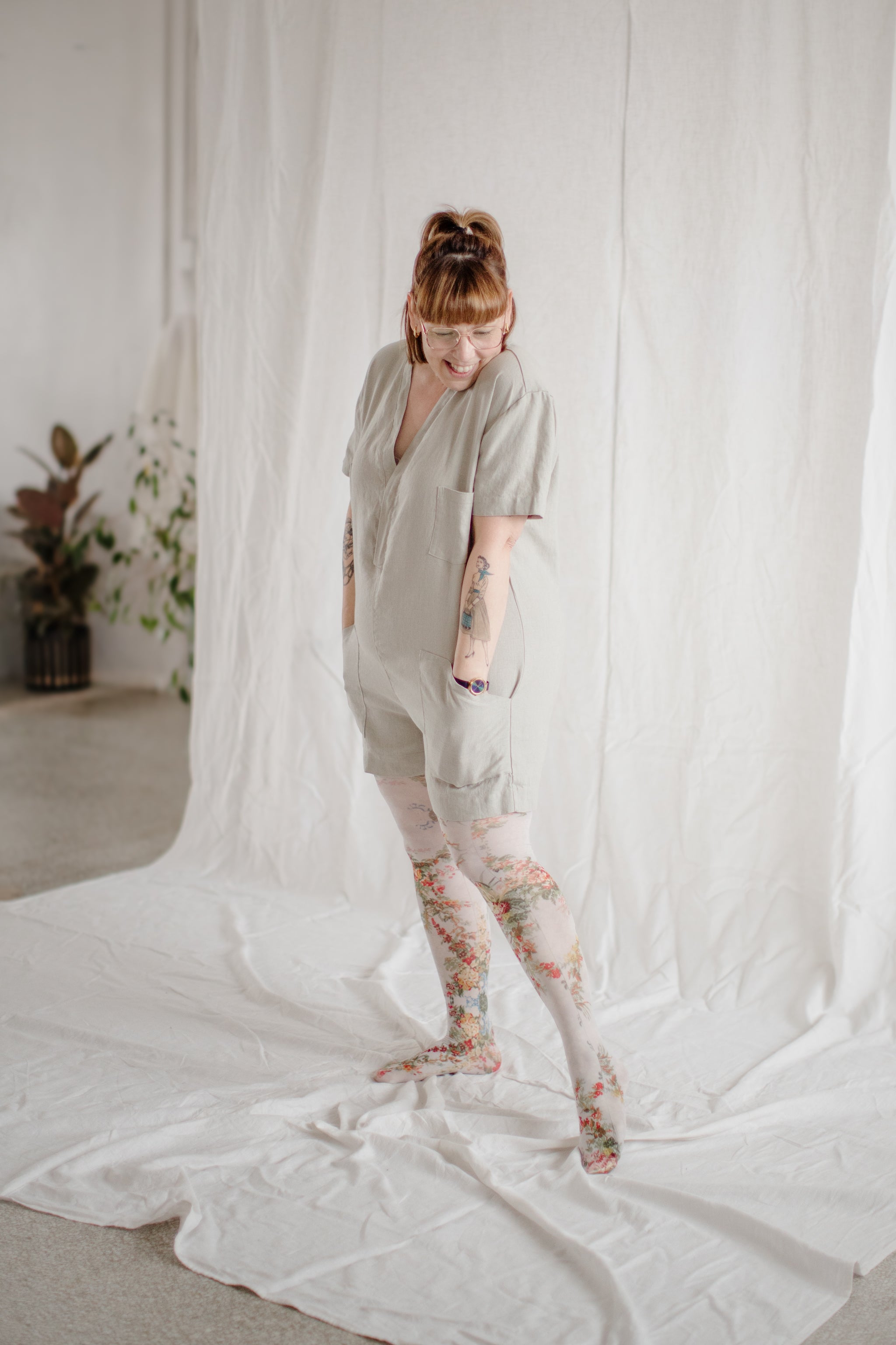 Mini Utility Romper - cedarandvine