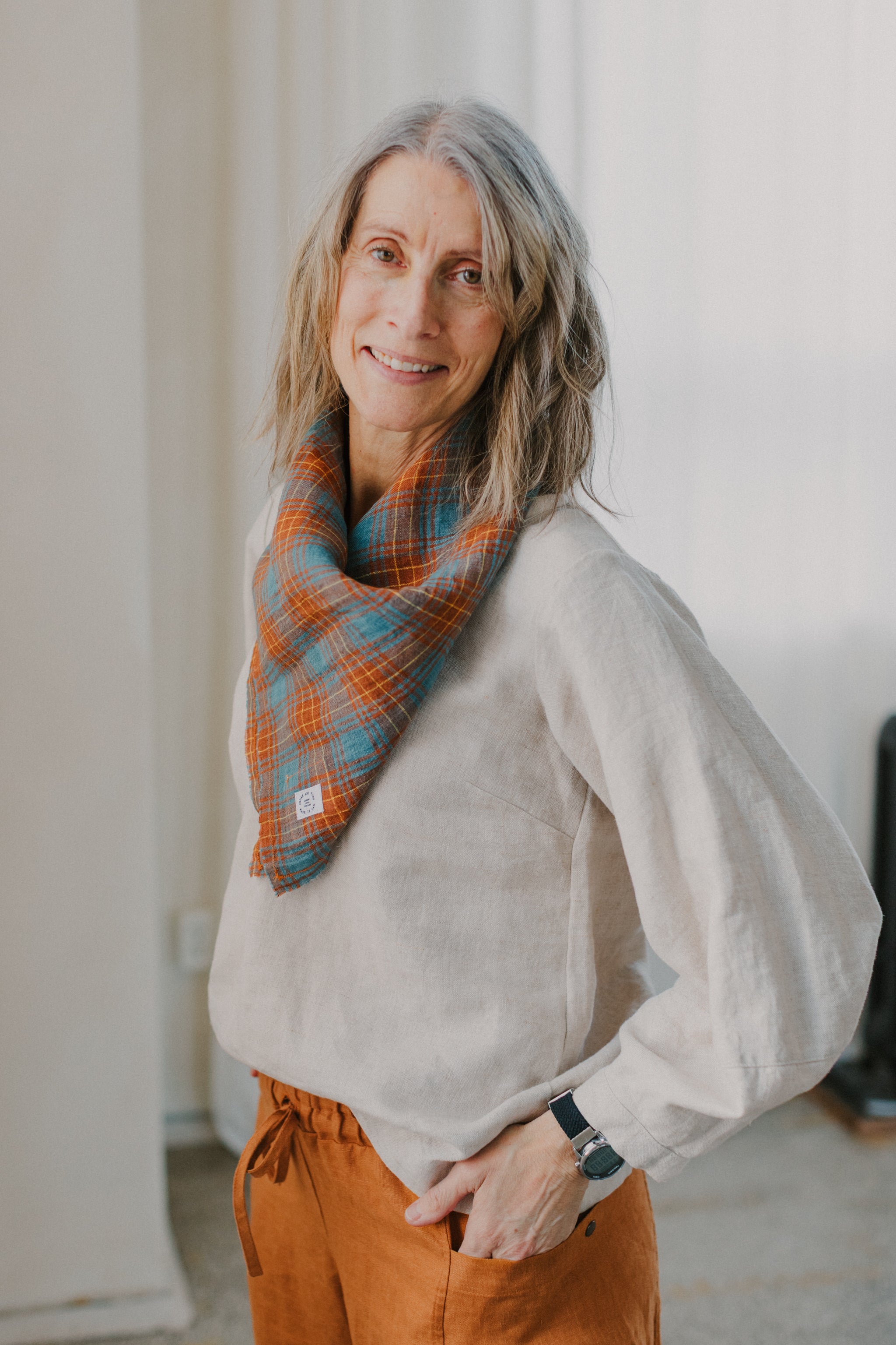 Plaid Love Note Scarf