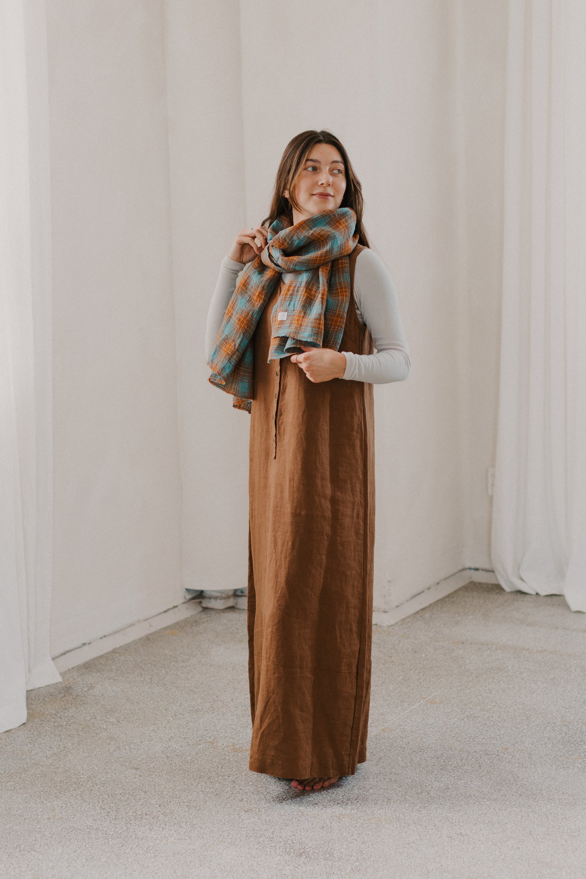 Plaid Love Note Scarf