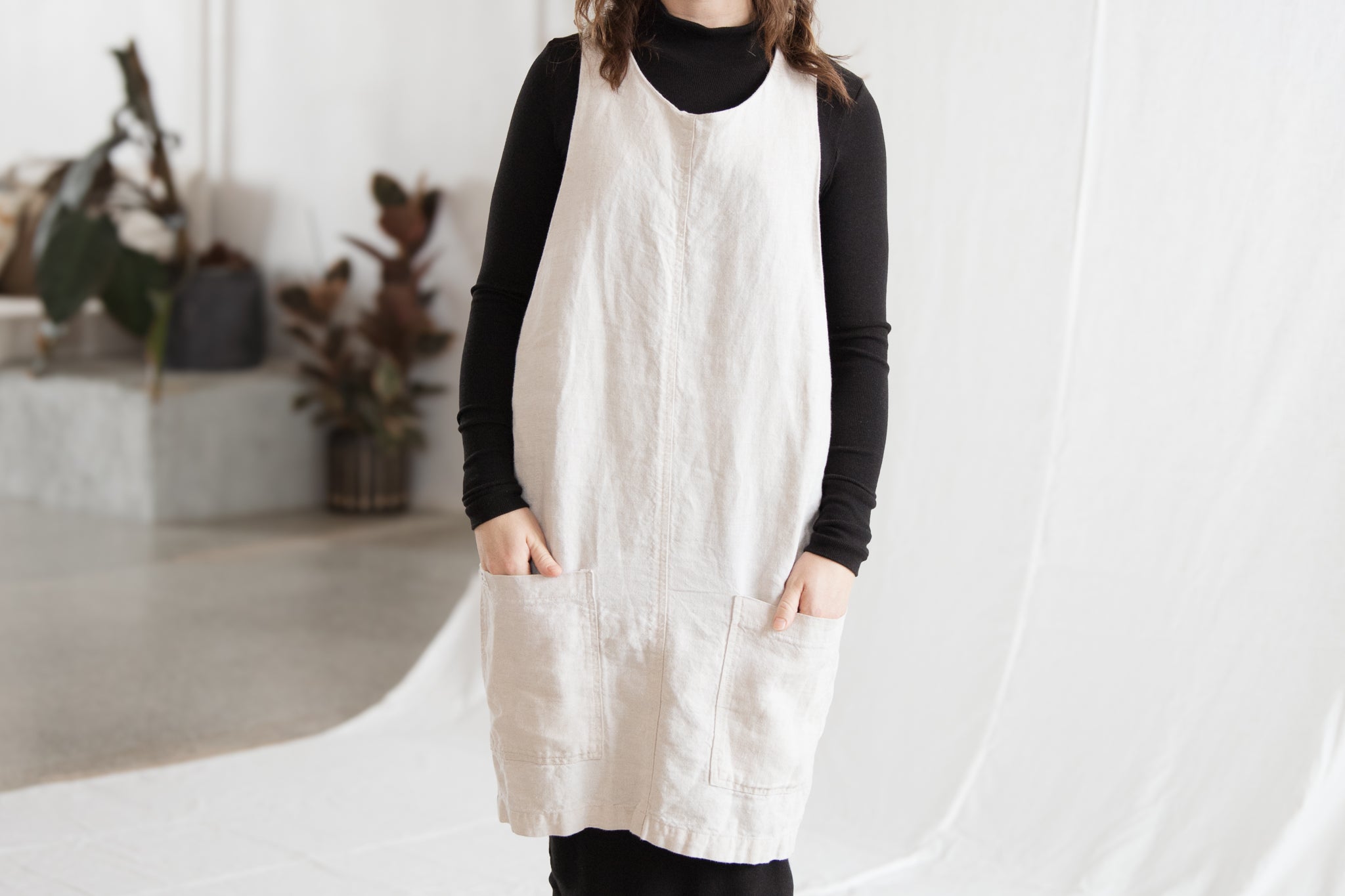 Linen Tunic Dress — Slow Current