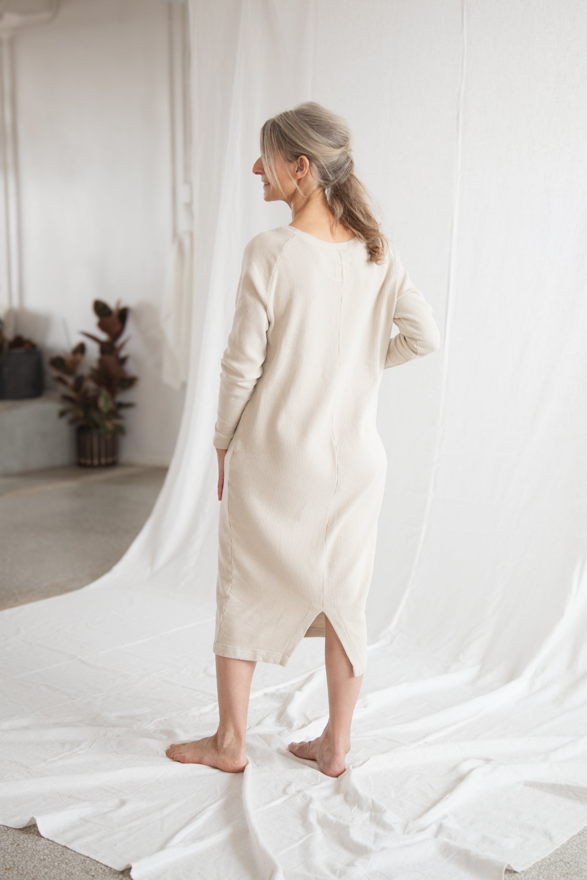 Waffle Knit Dress (ready to ship) - cedarandvine