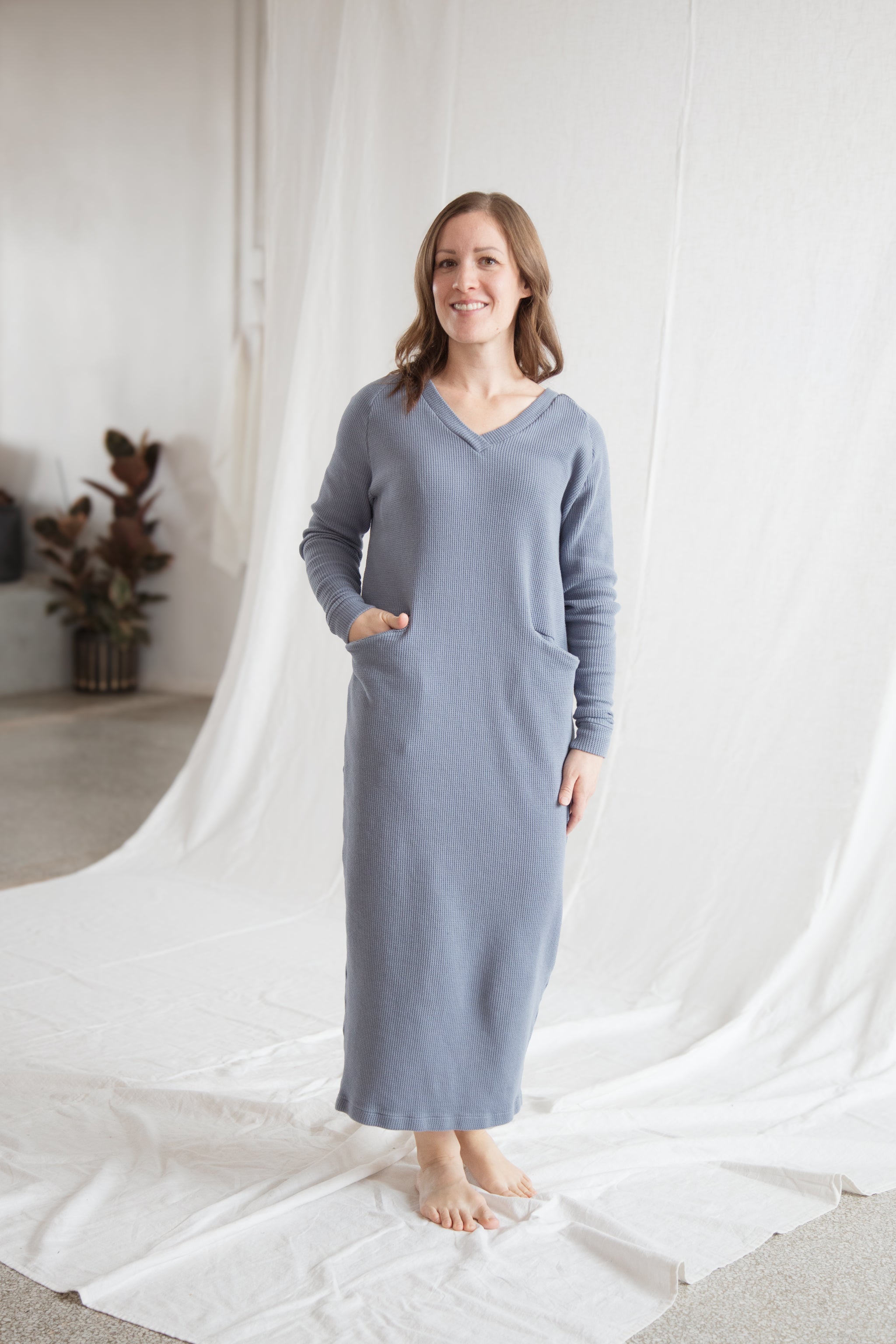 Waffle Knit Dress (ready to ship) - cedarandvine