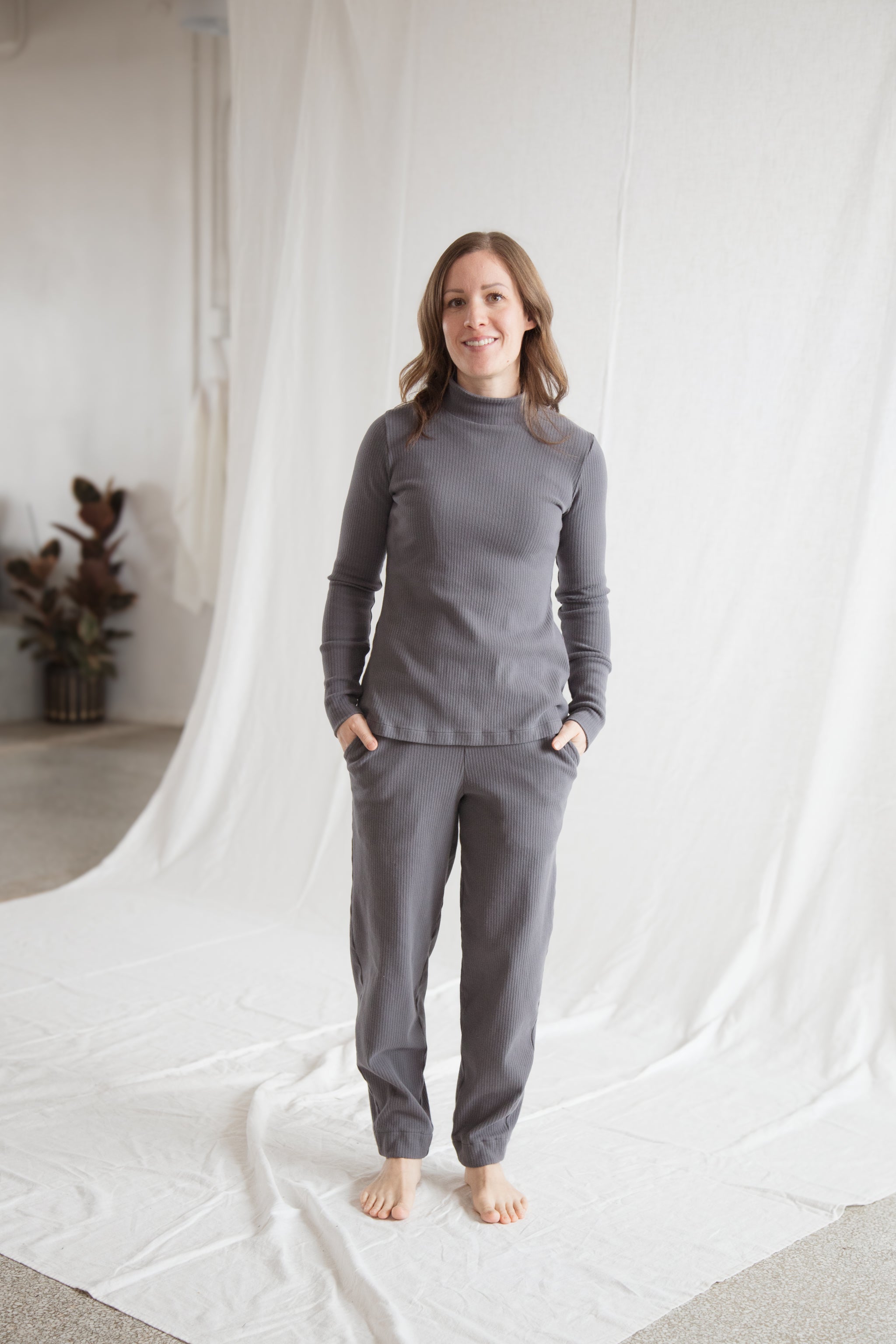 Ribbed Lounge Pant (ready to ship) - cedarandvine