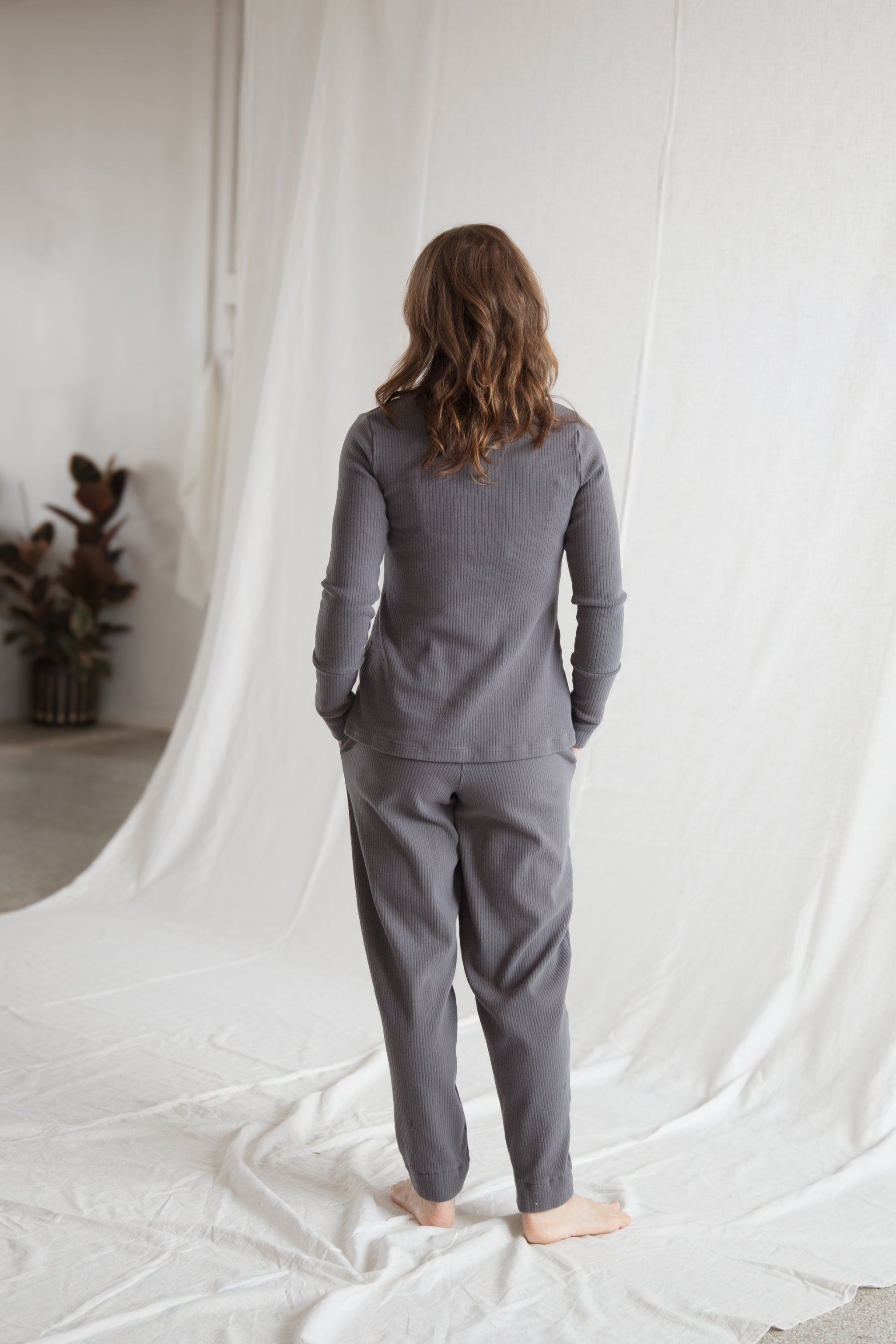 Ribbed Lounge Pant (ready to ship) - cedarandvine