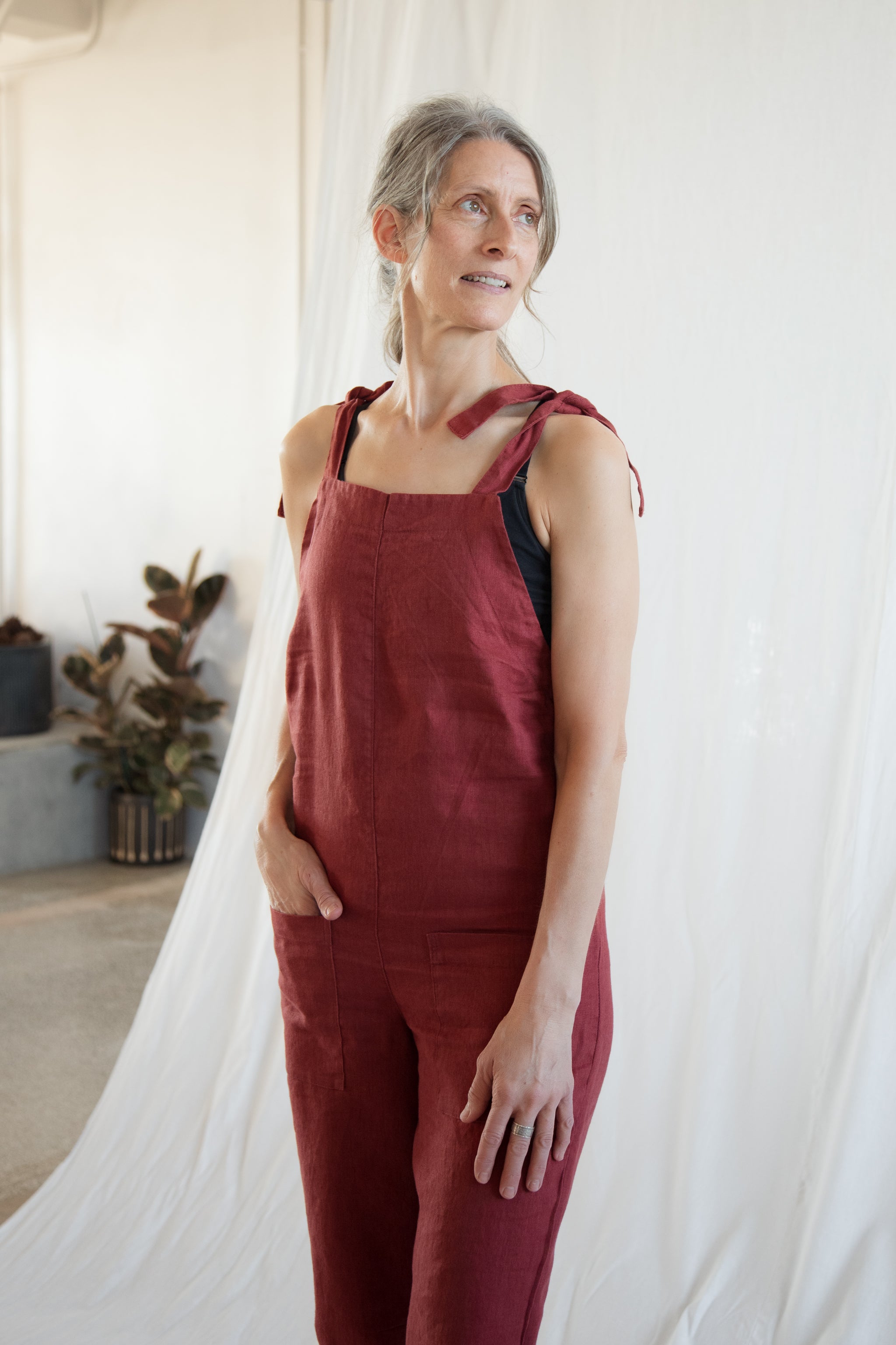 Linen Romper - cedarandvine