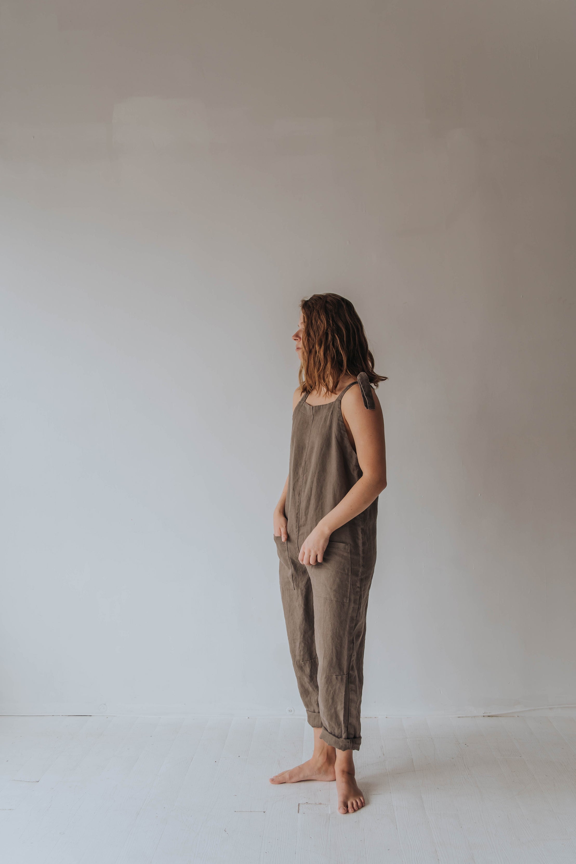 Linen Romper - cedarandvine