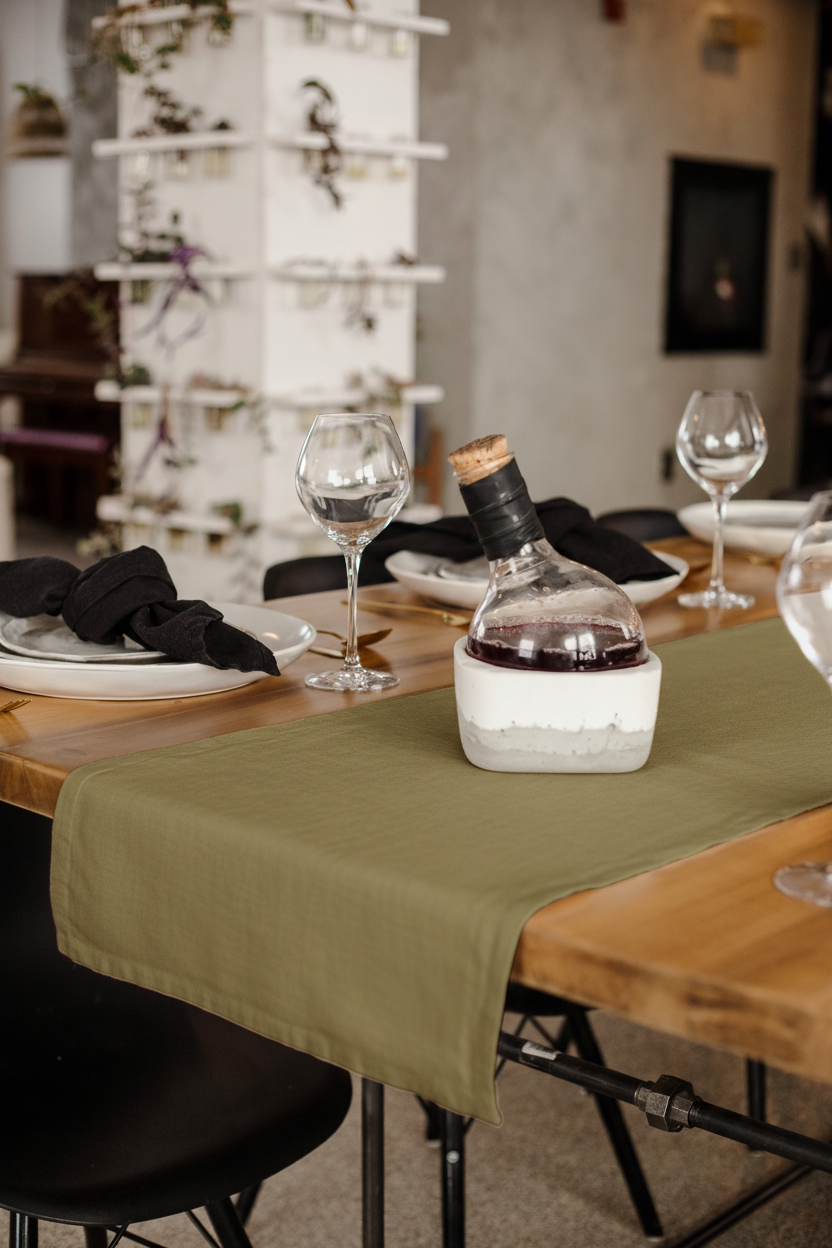 Linen Table Runner - cedarandvine