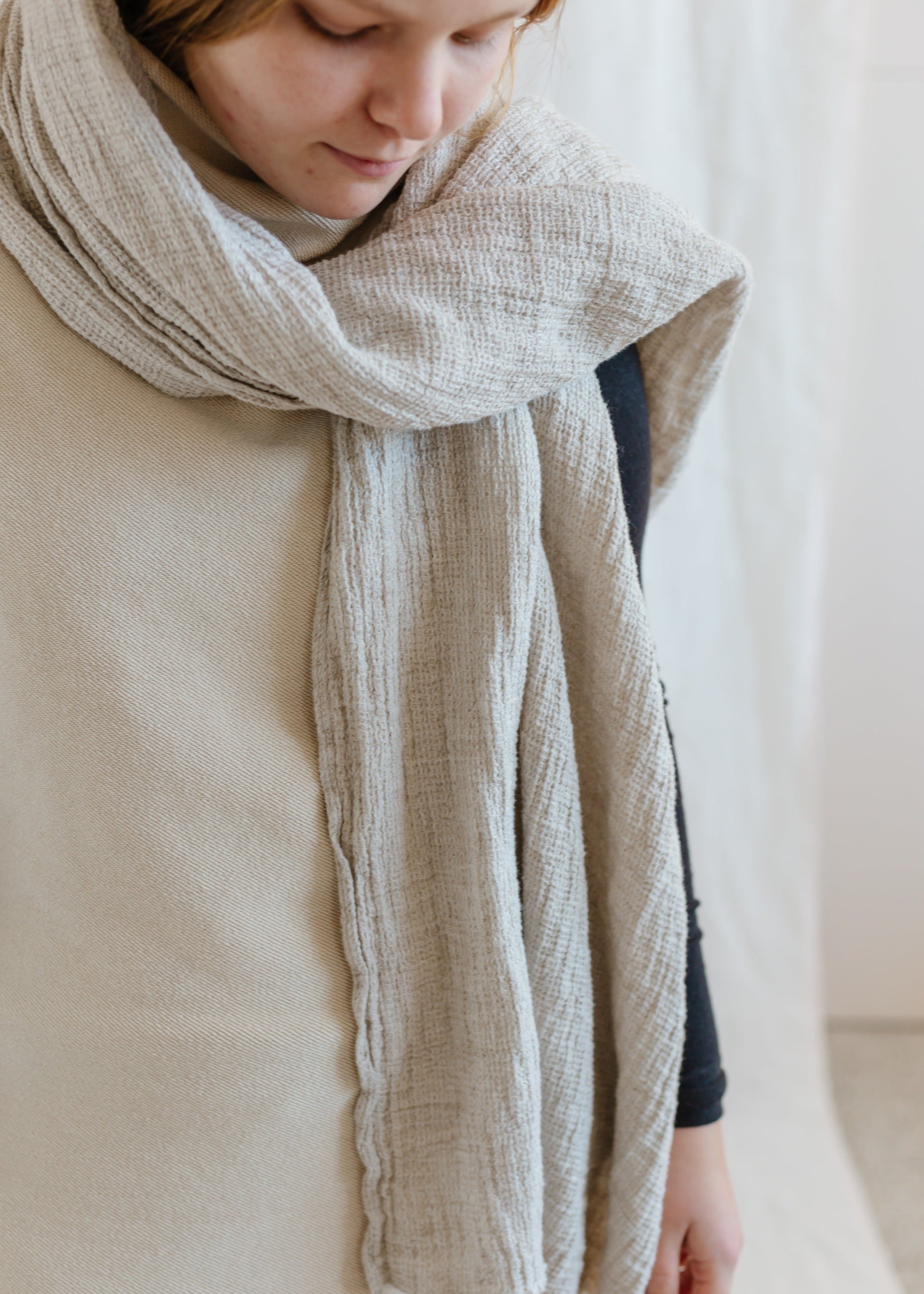 Waffle Scarf - cedarandvine