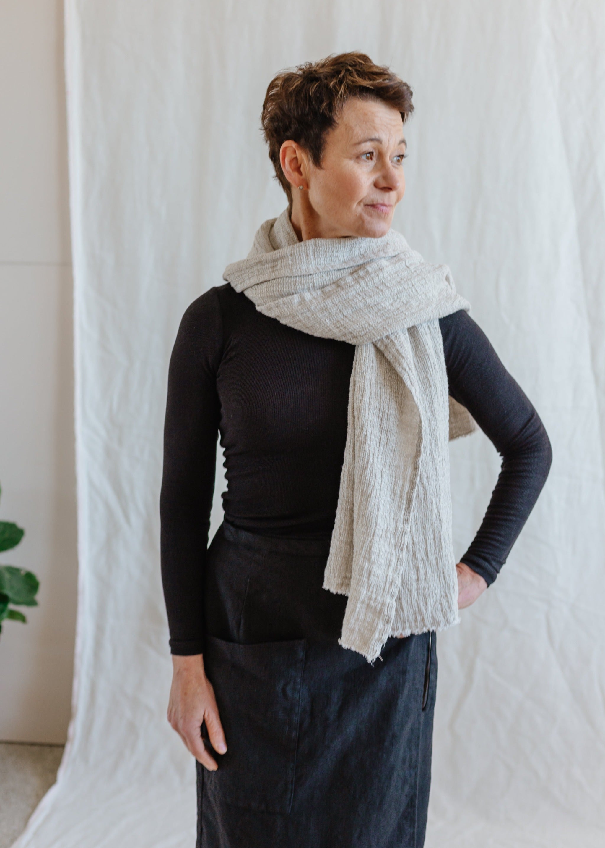 Waffle Scarf - cedarandvine