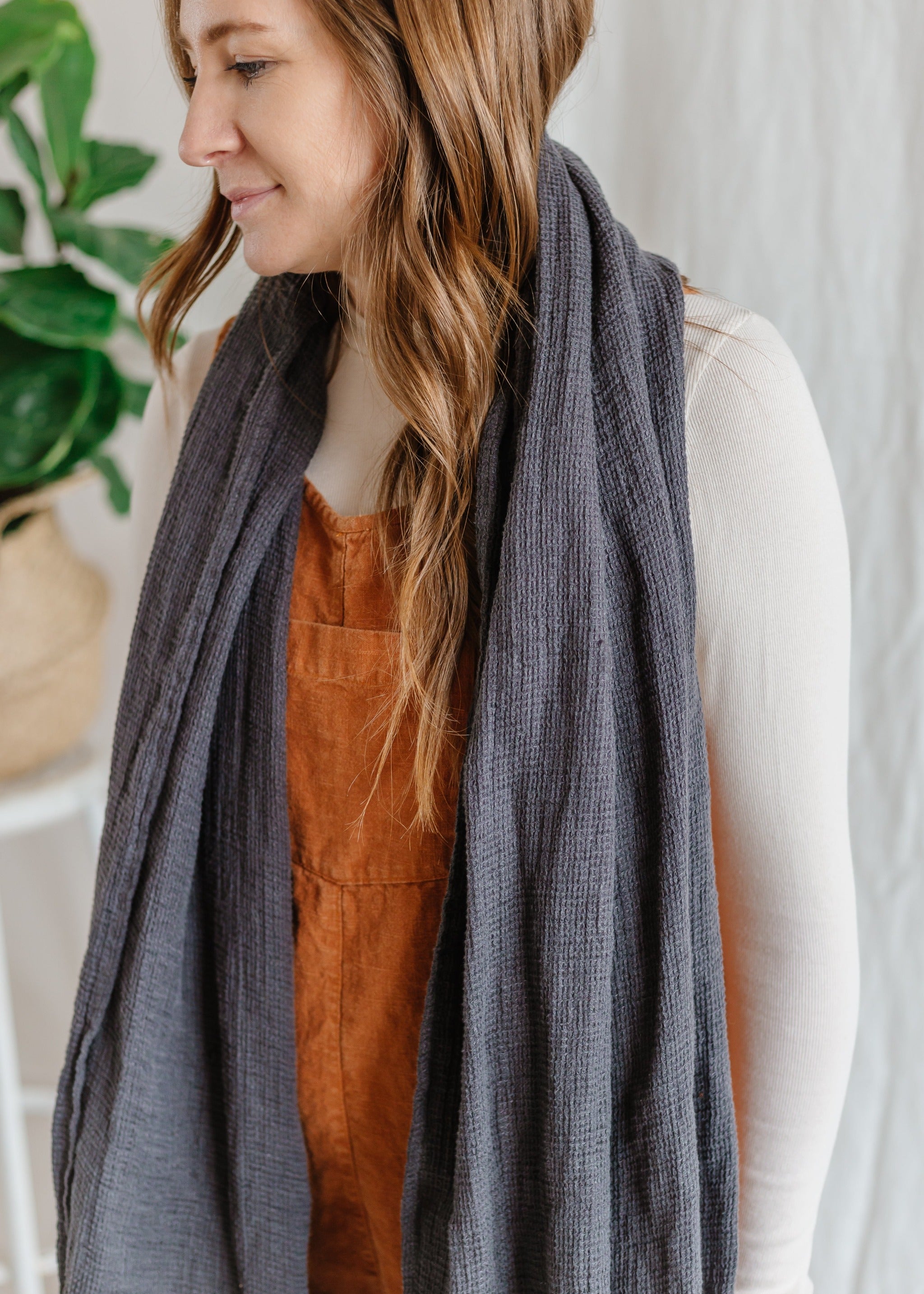 Waffle Scarf - cedarandvine