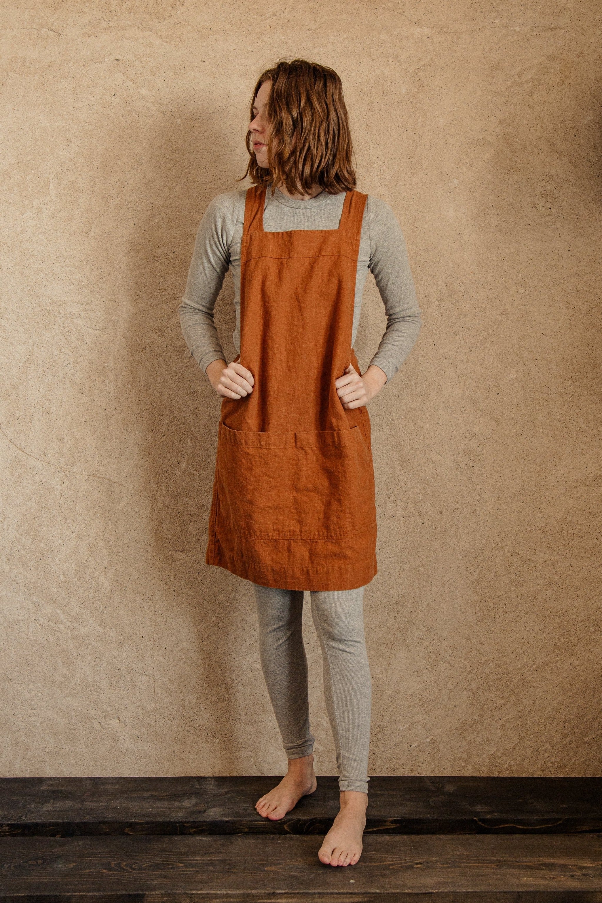 Linen Utility Apron - cedarandvine