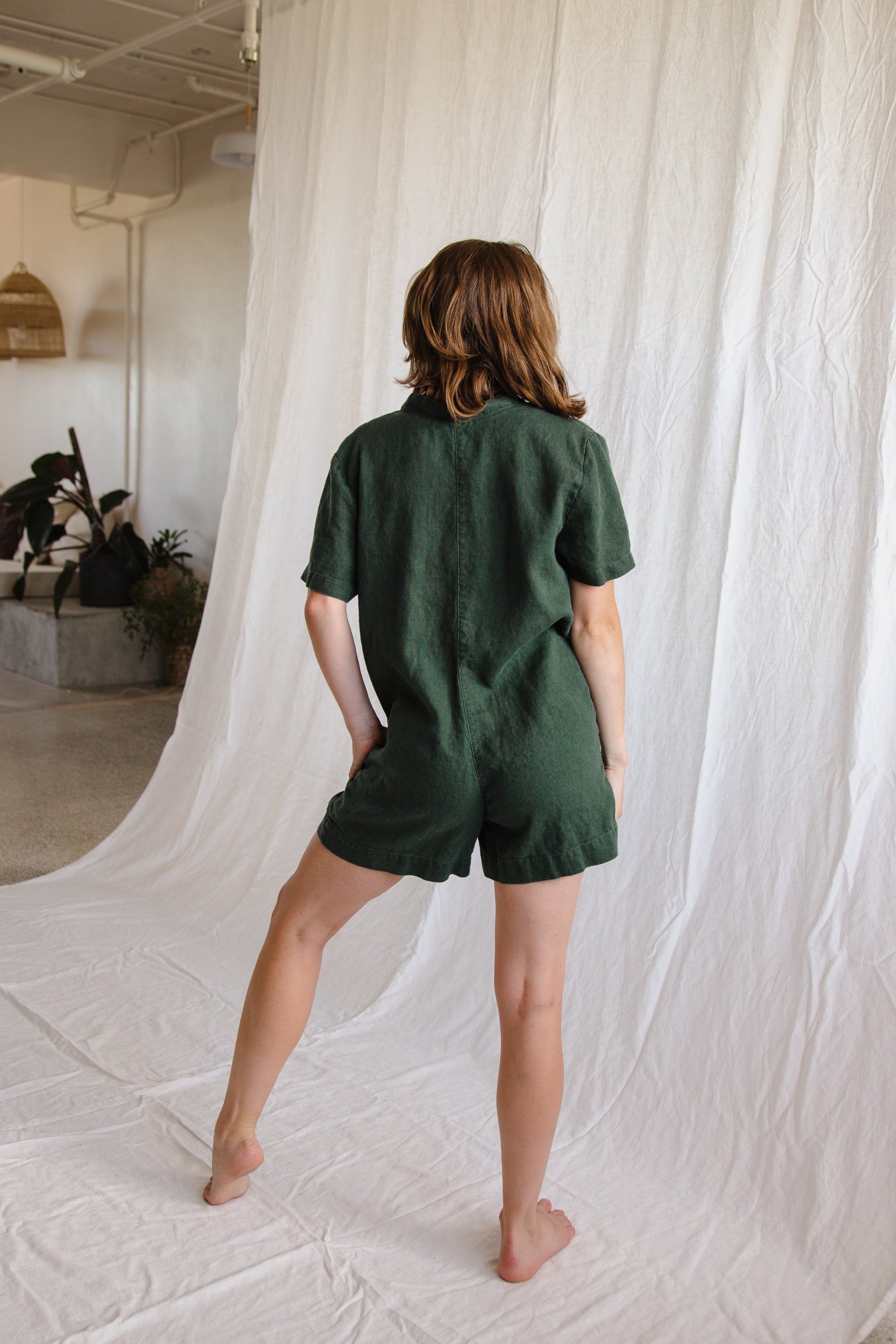 Mini Utility Romper - cedarandvine