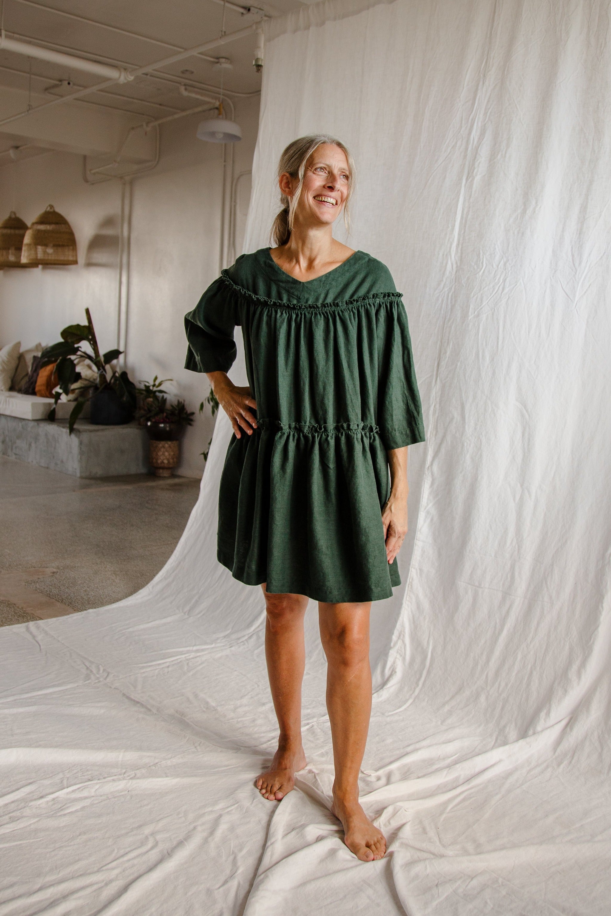 Tiered Trapeze Dress - cedarandvine