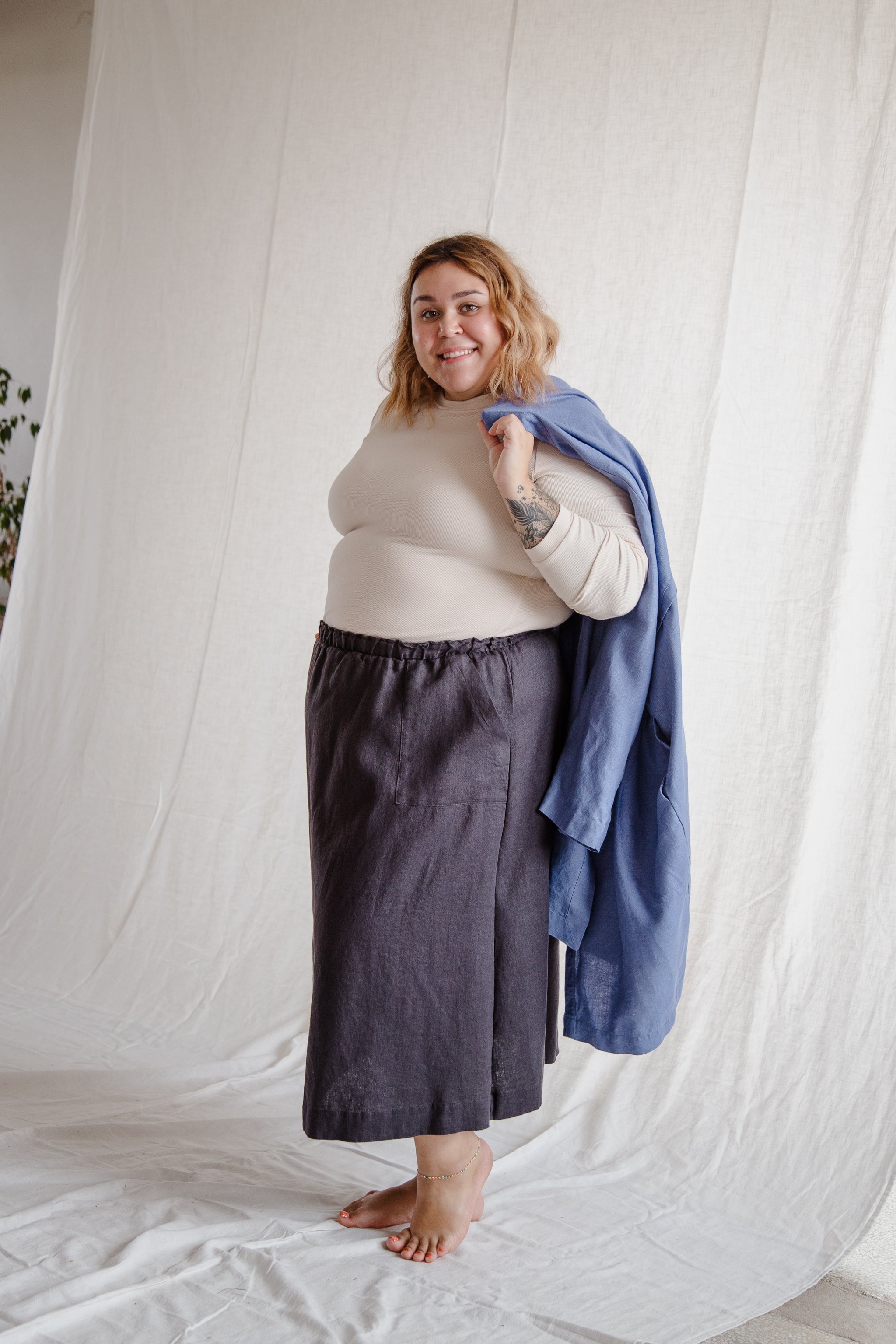 Plus size linen clothing 2024 canada