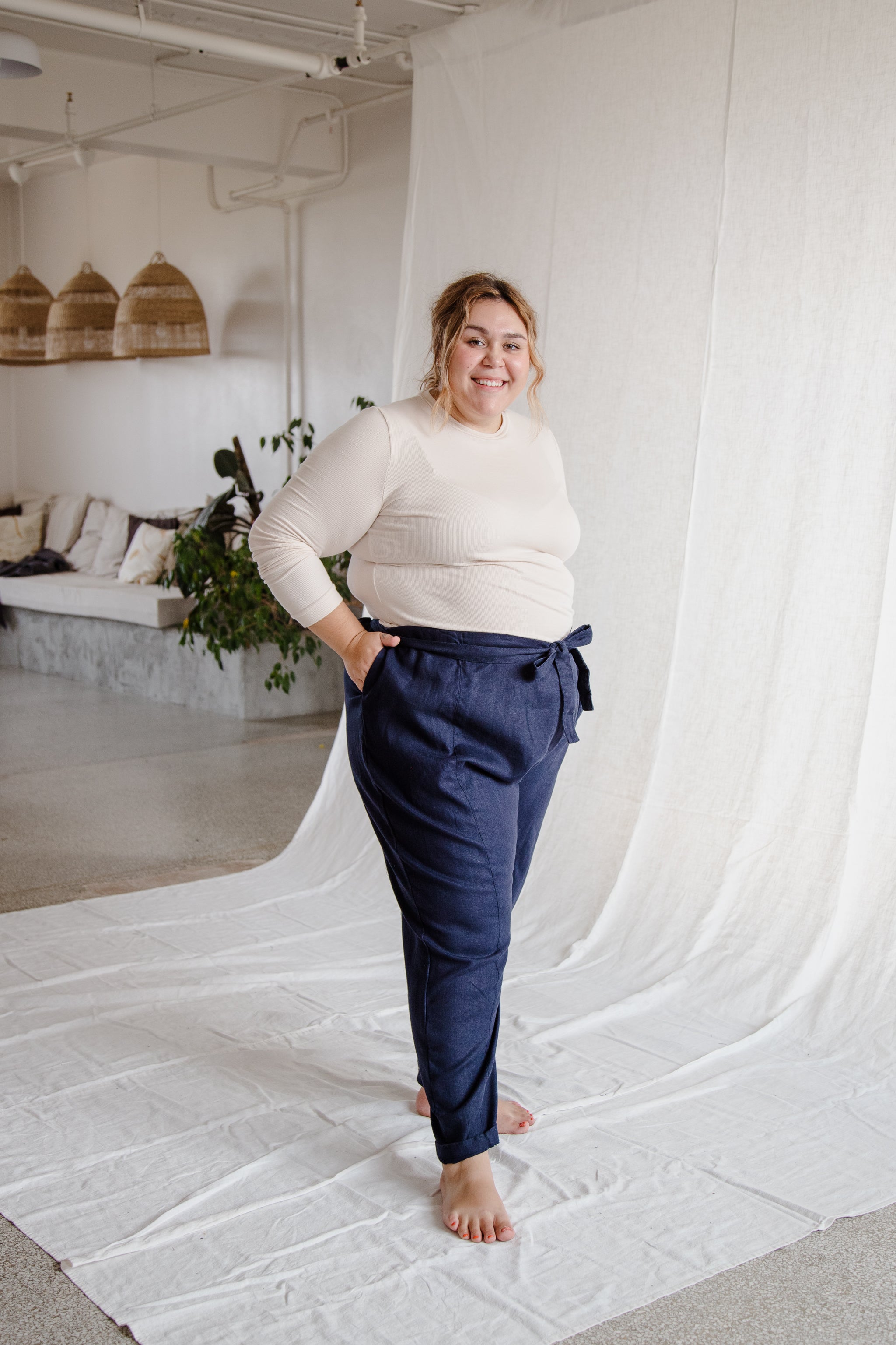 Linen Wrap Pant - cedarandvine