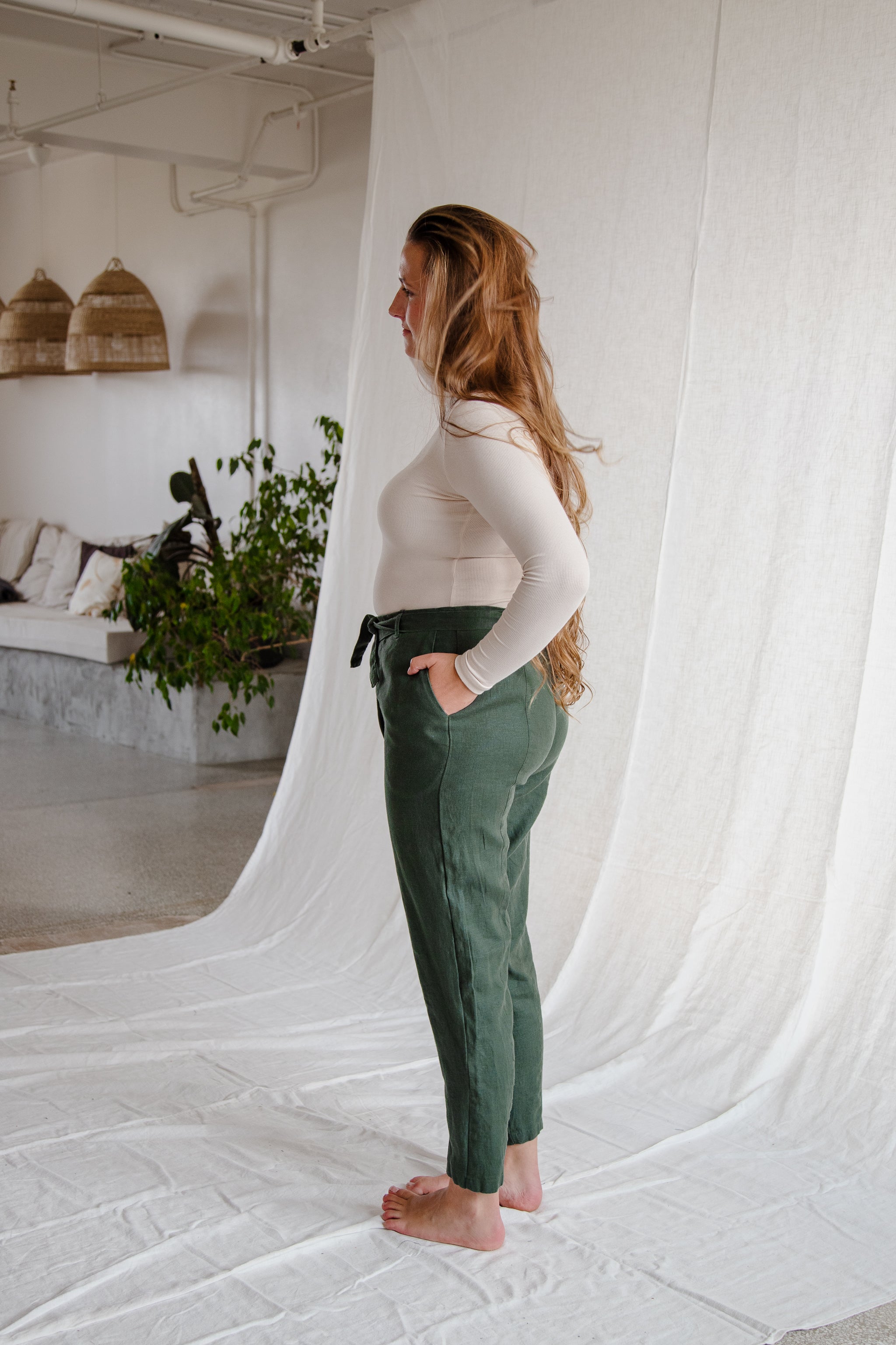 Linen Wrap Pant - cedarandvine